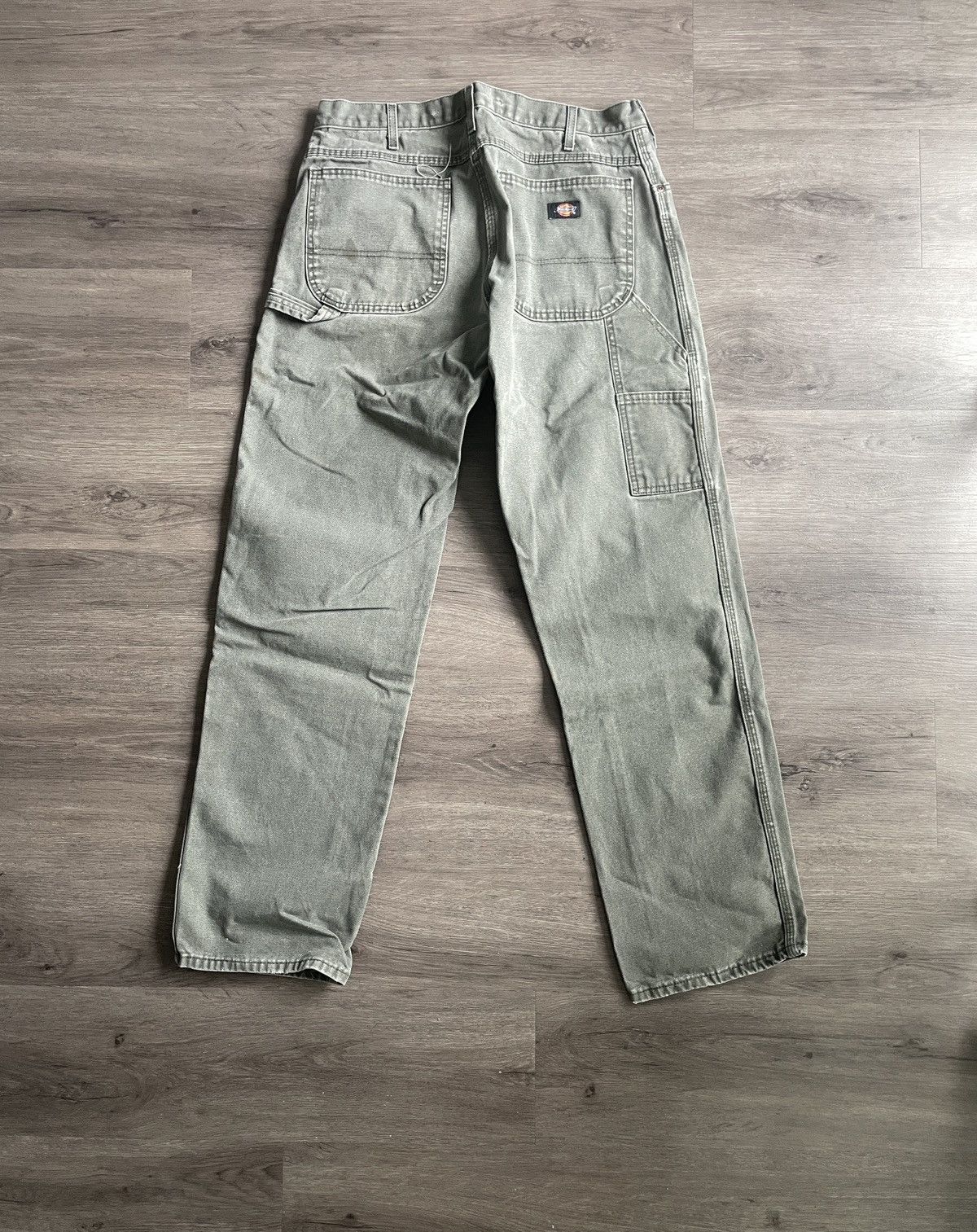 Dickies Y2K Dickies “Carpenter Style” Green Canvas Pants (No Sz.) Size US 34 / EU 50 - 1 Thumbnail