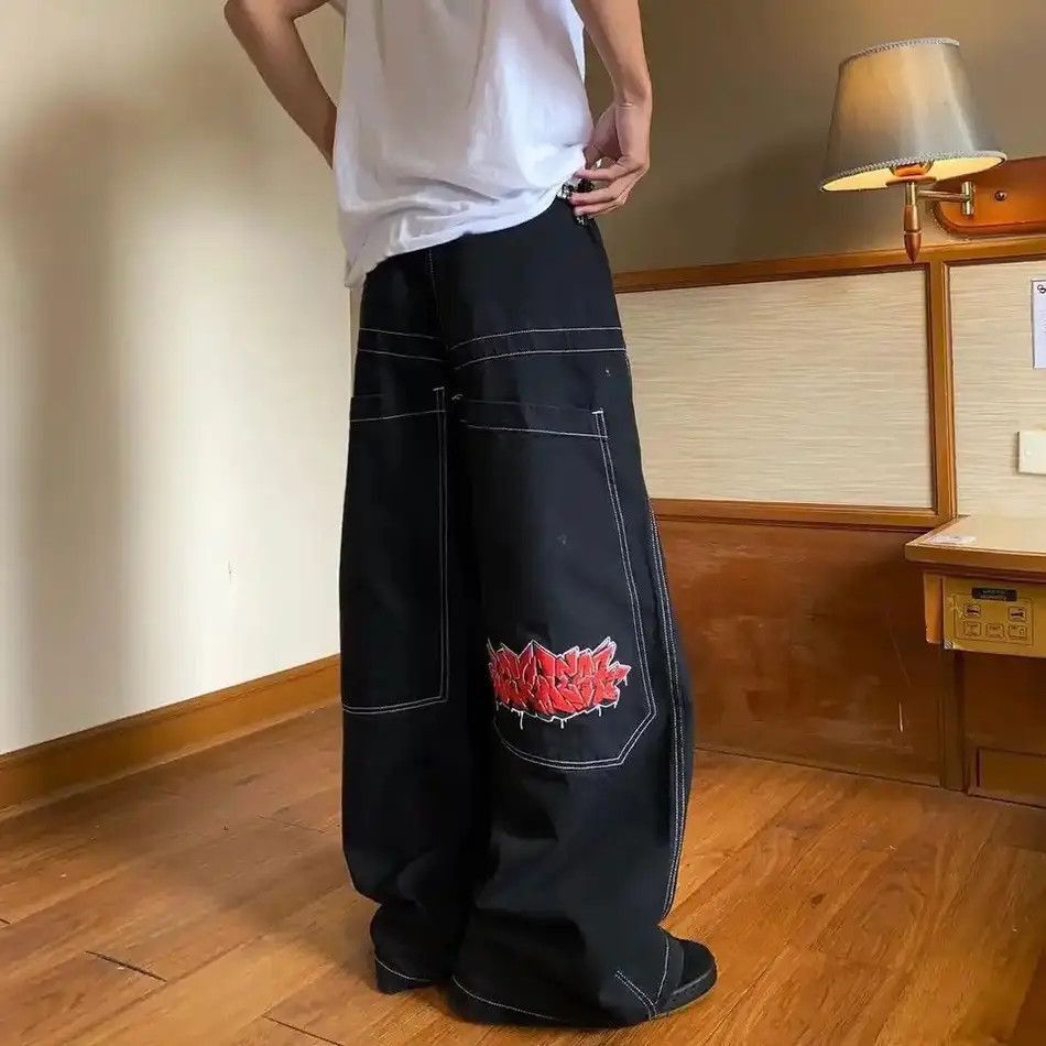 Japanese Brand Vintage Streetwear Baggy Jeans Size US 34 / EU 50 - 5 Thumbnail
