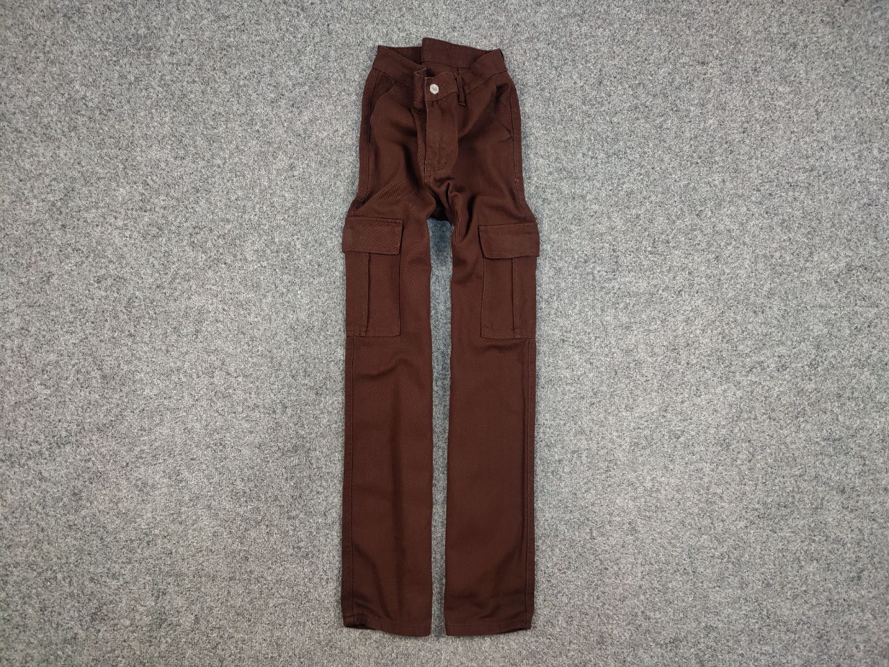 Japanese Brand Vintage 90's Japan Style Y2K Brown Denim Cargo Jeans Pants Size 26" / US 2 / IT 38 - 1 Thumbnail