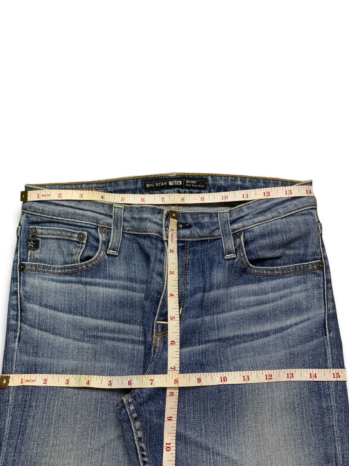 Japanese Brand SALES🔥Vintage Japanese Brand Blue Wash Flare Style Jeans Size 29" - 11 Thumbnail