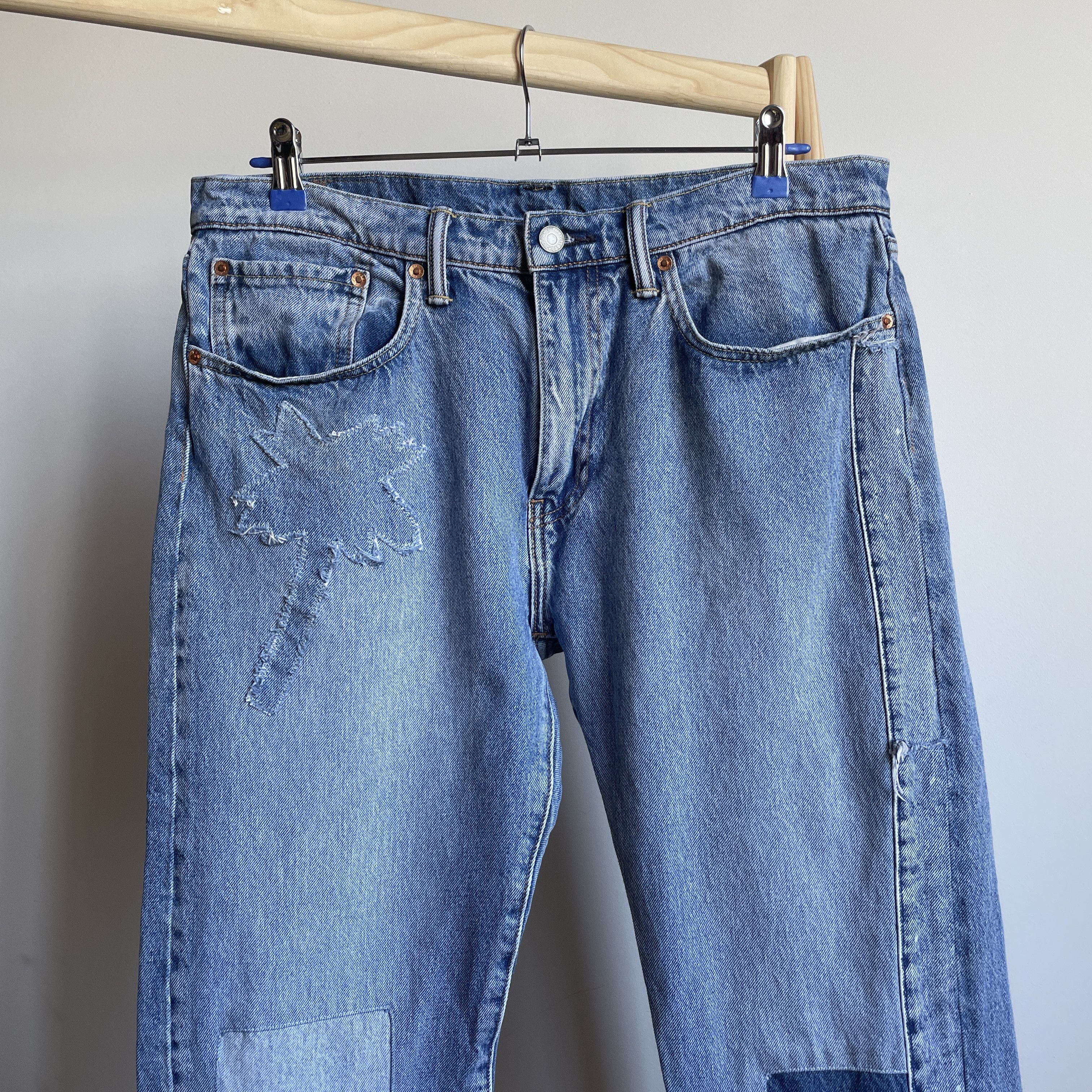 Levi's Levi's 502 Patchwork Denim Size 34x32 Size US 34 / EU 50 - 3 Thumbnail