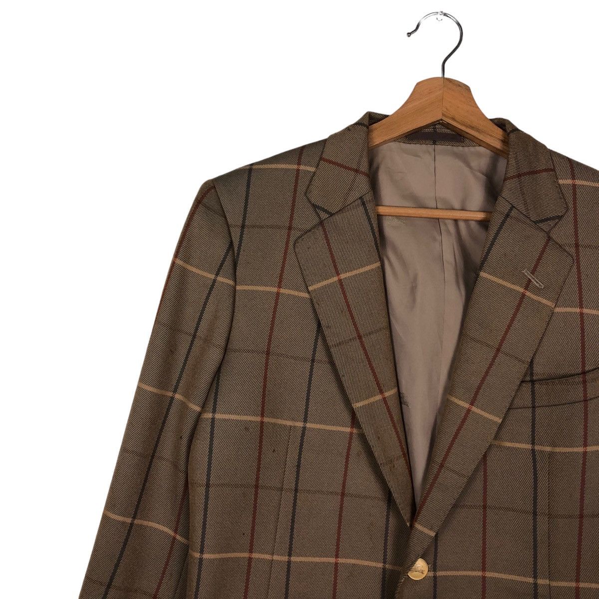 Burberry Vintage Burberrys Double Breasts Jackets Coat Tartan Design Size US M / EU 48-50 / 2 - 7 Thumbnail
