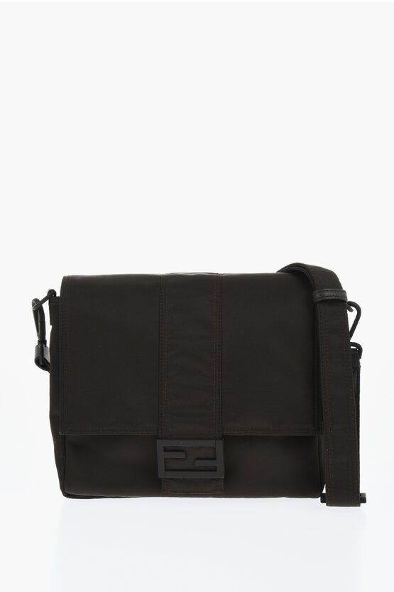 Fendi Crossbody Messenger Bag in Green, Men's
