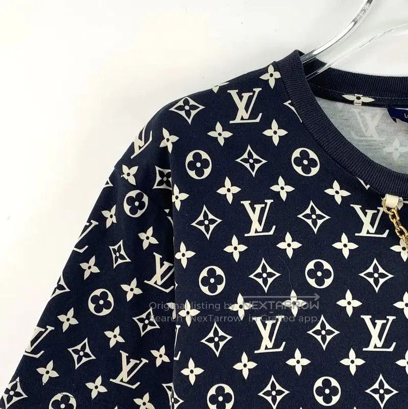 Louis Vuitton Louis Vuitton Black Cotton Women's T. Size S / US 4 / IT 40 - 3 Thumbnail