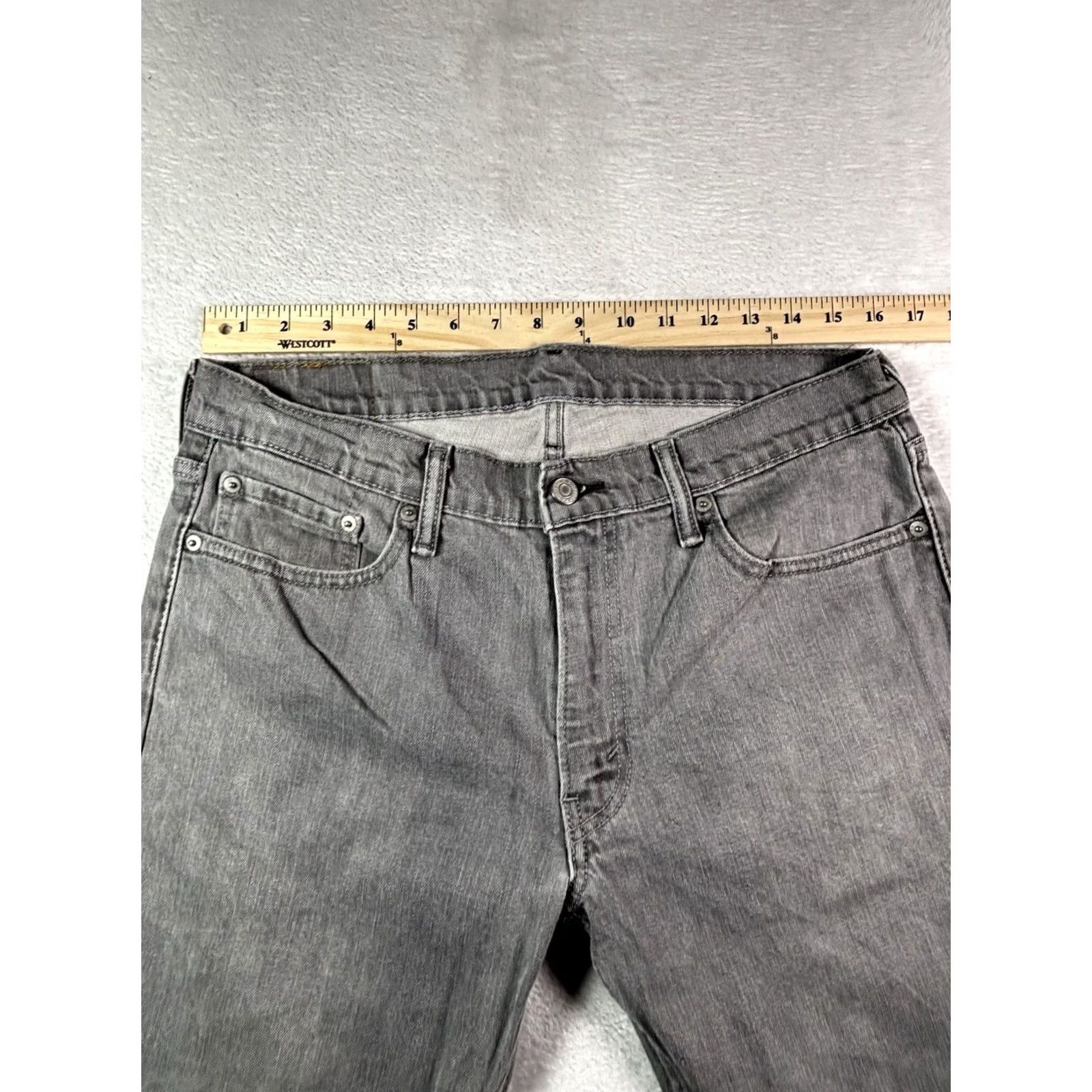 Levi's VTG Levi's 514 Jeans Mens 34x34 Gray Regular Straight Stretch Denim Size US 34 / EU 50 - 7 Thumbnail
