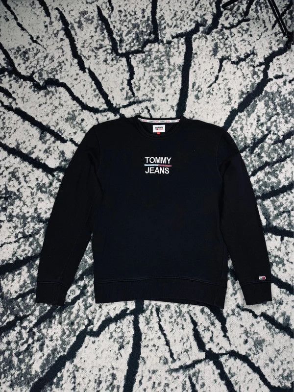 Tommy Hilfiger Tommy Hilfiger crewneck sweatshirt black logo S Size US S / EU 44-46 / 1 - 1 Thumbnail