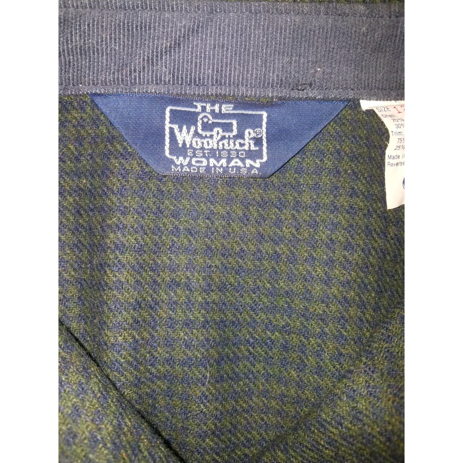 Vintage VINTAGE Woolrich Button-Down Flannel Shirt Womens Size 12 Green 70% Wool 30% Nylon Size XL / US 12-14 / IT 48-50 - 6 Thumbnail