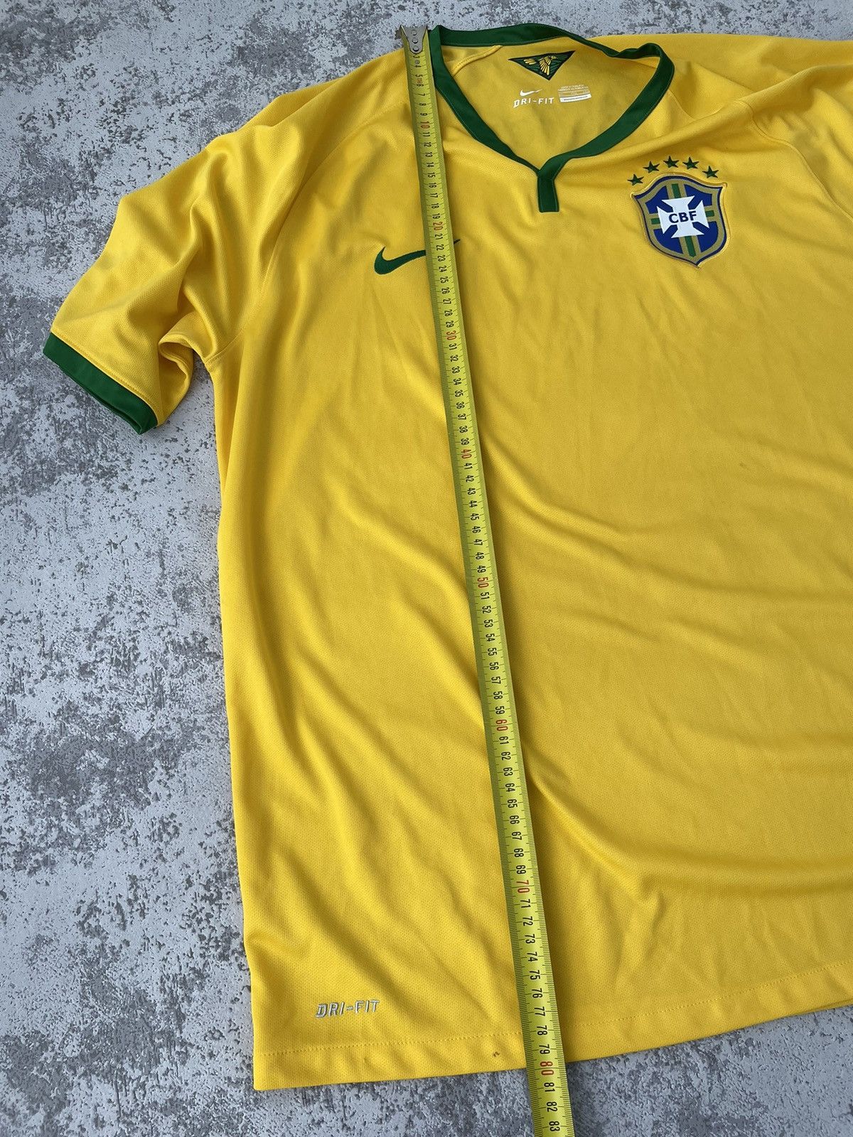 Nike Brazil 🇧🇷 2014 Home Nike Jersey Size US XXL / EU 58 / 5 - 11 Thumbnail