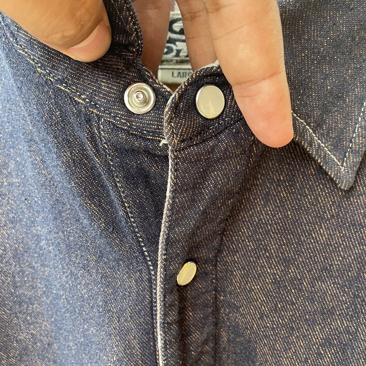 Vintage 🔥Vintage Piko Western Style Half Buttons Denim Polos Shirts Size US L / EU 52-54 / 3 - 6 Thumbnail