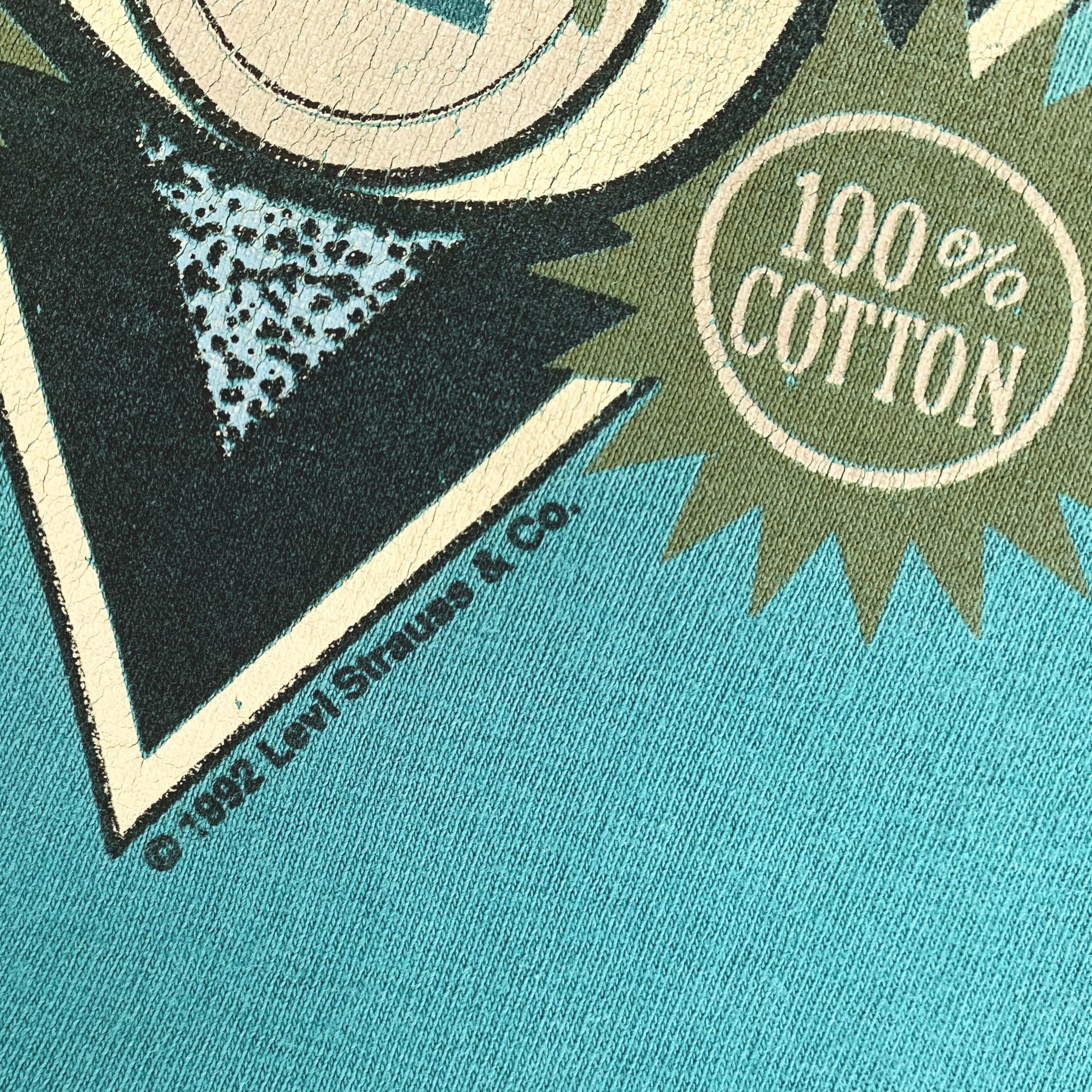 Levi's Vintage 1992 LEVI'S t shirt Single stitch Global Legend 90s Size US L / EU 52-54 / 3 - 7 Thumbnail