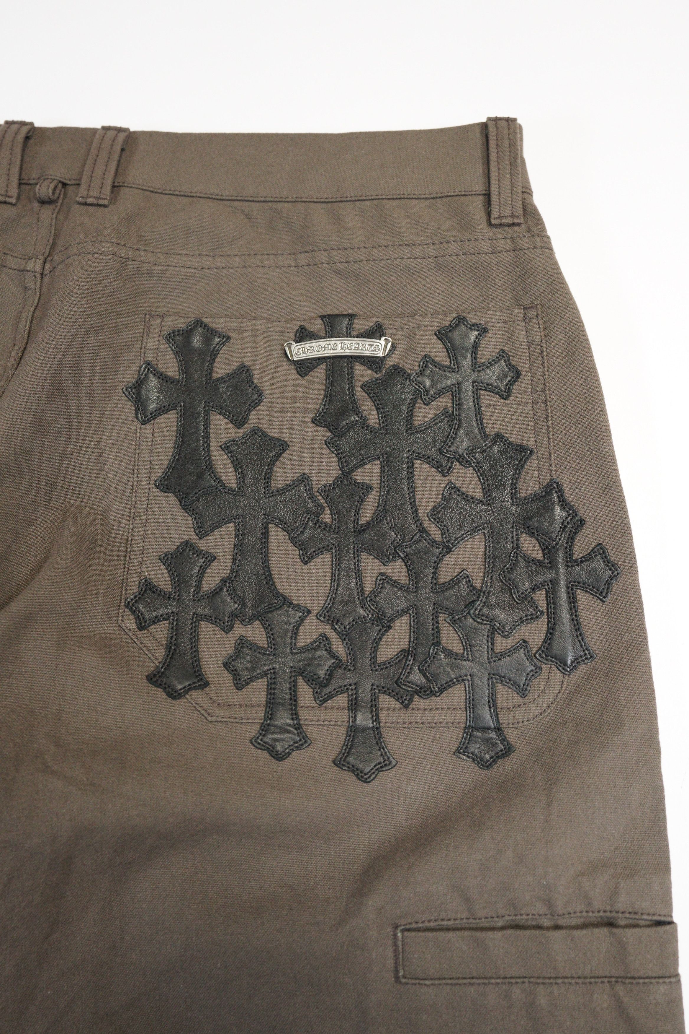 Chrome Hearts Chrome Hearts Brown Patch Work Pants - 40 Size US 40 / EU 56 - 3 Thumbnail