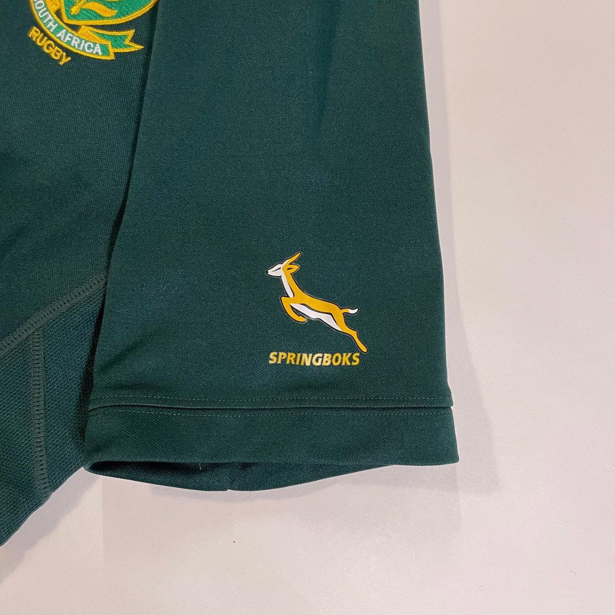 Asics Green and yellow South Africa ASICS rugby jersey shirt tee Size US M / EU 48-50 / 2 - 5 Thumbnail