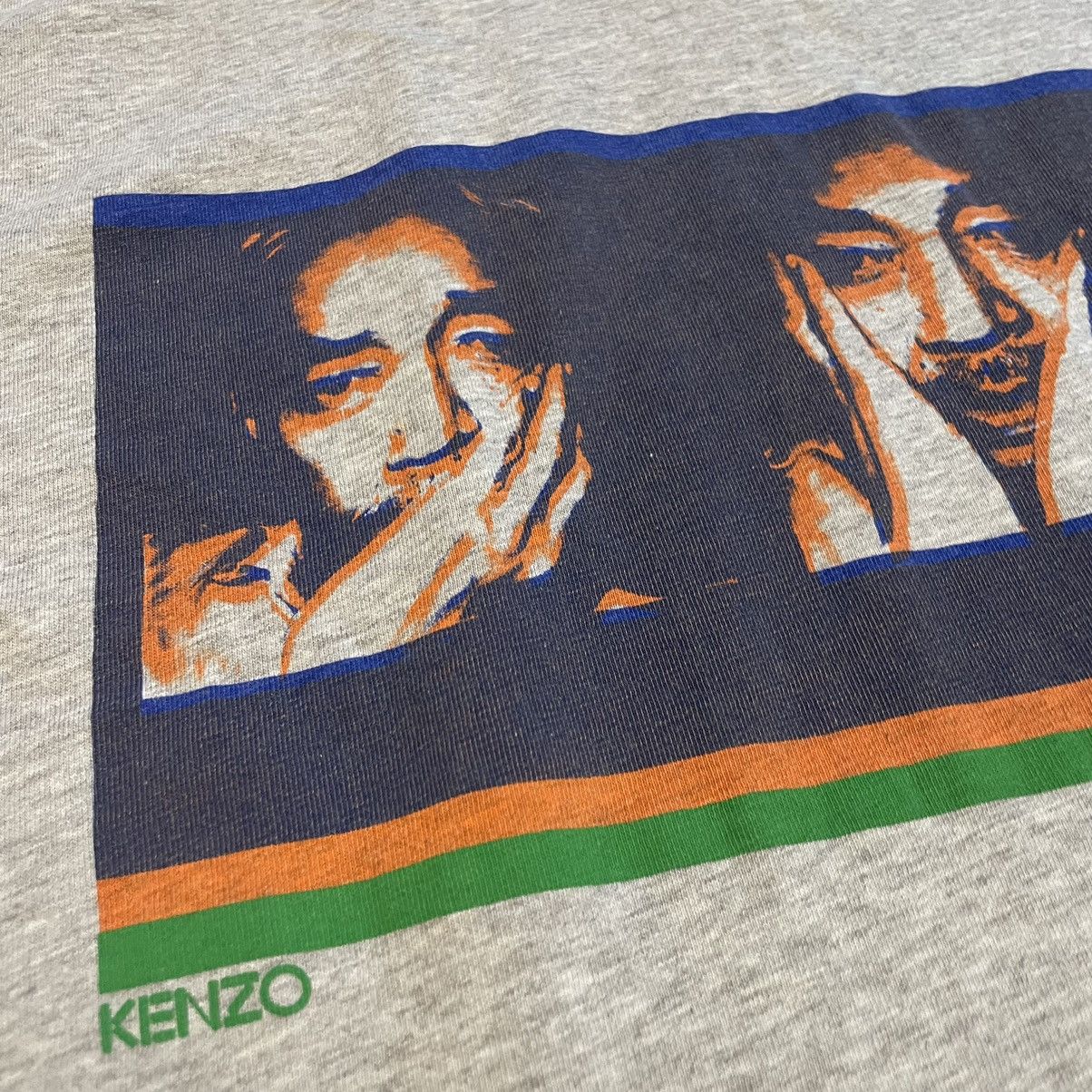 Designer × Japanese Brand × Kenzo Kenzo Paris Sakamoto Faces Geaphic Tee Size US L / EU 52-54 / 3 - 6 Thumbnail