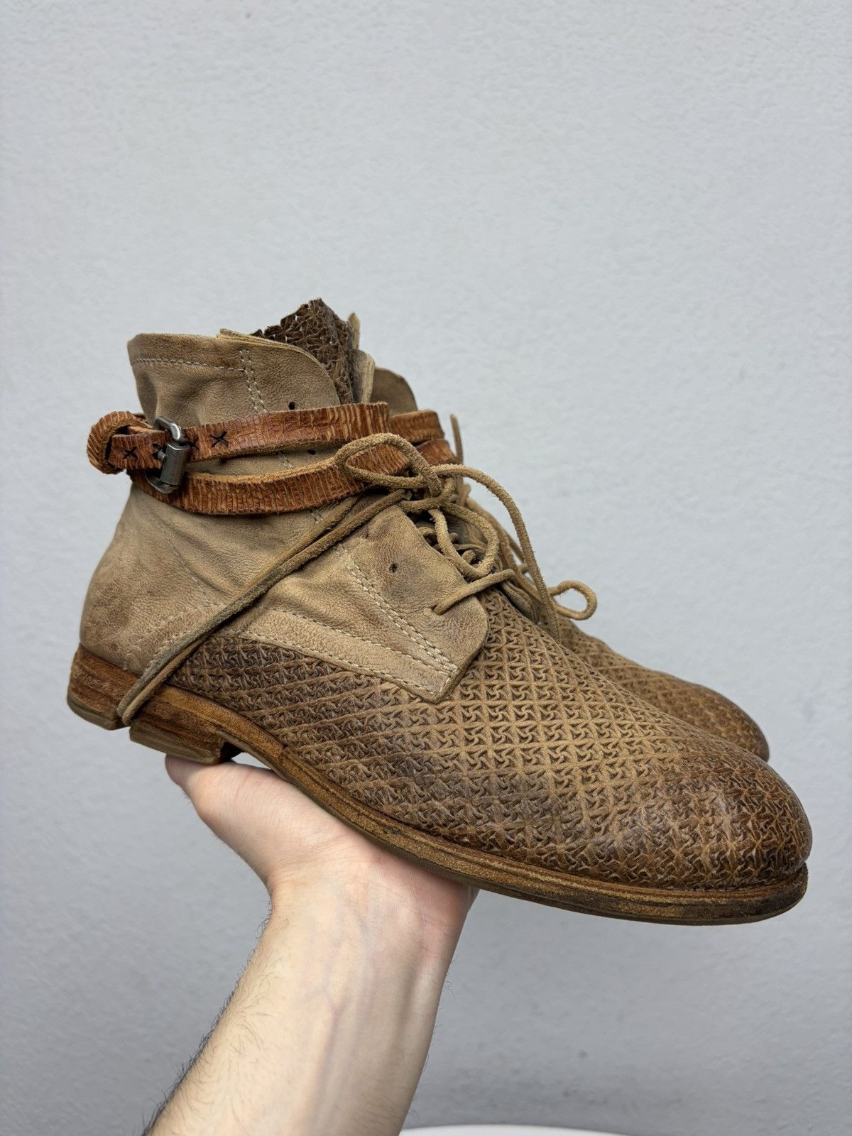 If Six Was Nine Vintage Italian AS 98 Heel Airstep Leather Biker Boots Size US 9 / EU 42 - 3 Thumbnail