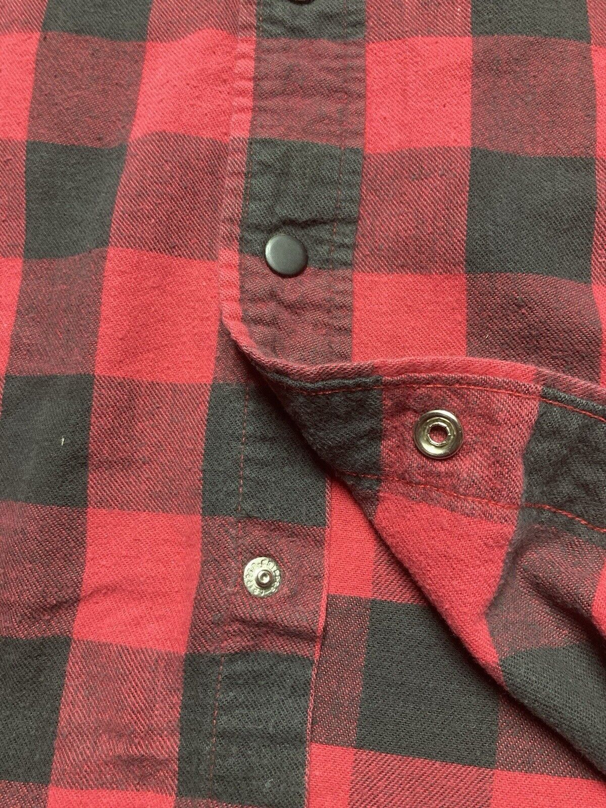 Eddie Bauer × Vintage Eddie Bauer flannel shirt brushed cotton snap buffalo XL Size US XL / EU 56 / 4 - 4 Thumbnail