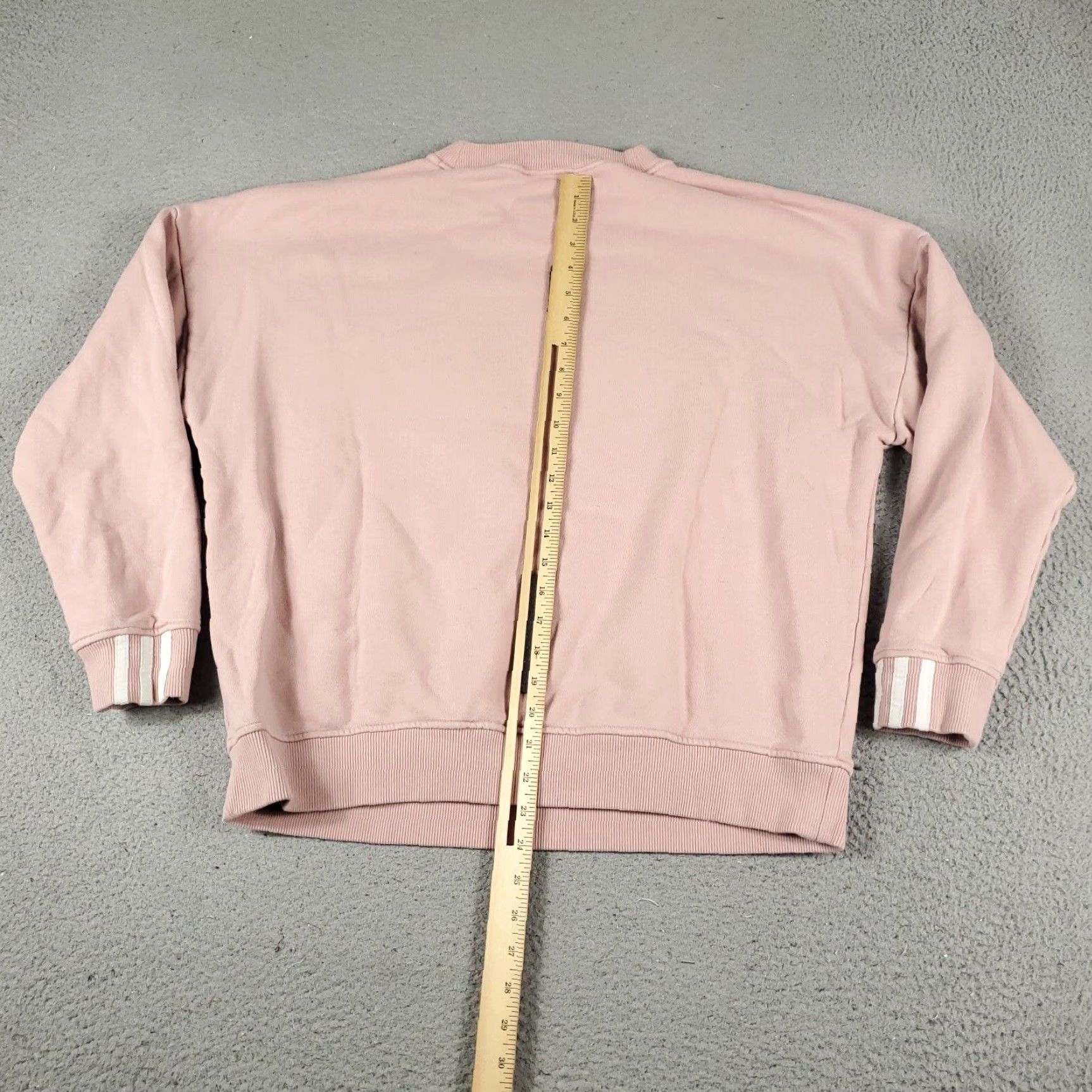 Adidas Adidas Sweater Womens Medium Pink Casual Pullover Knit Long Sleeve Crew Neck Size M / US 6-8 / IT 42-44 - 5 Thumbnail