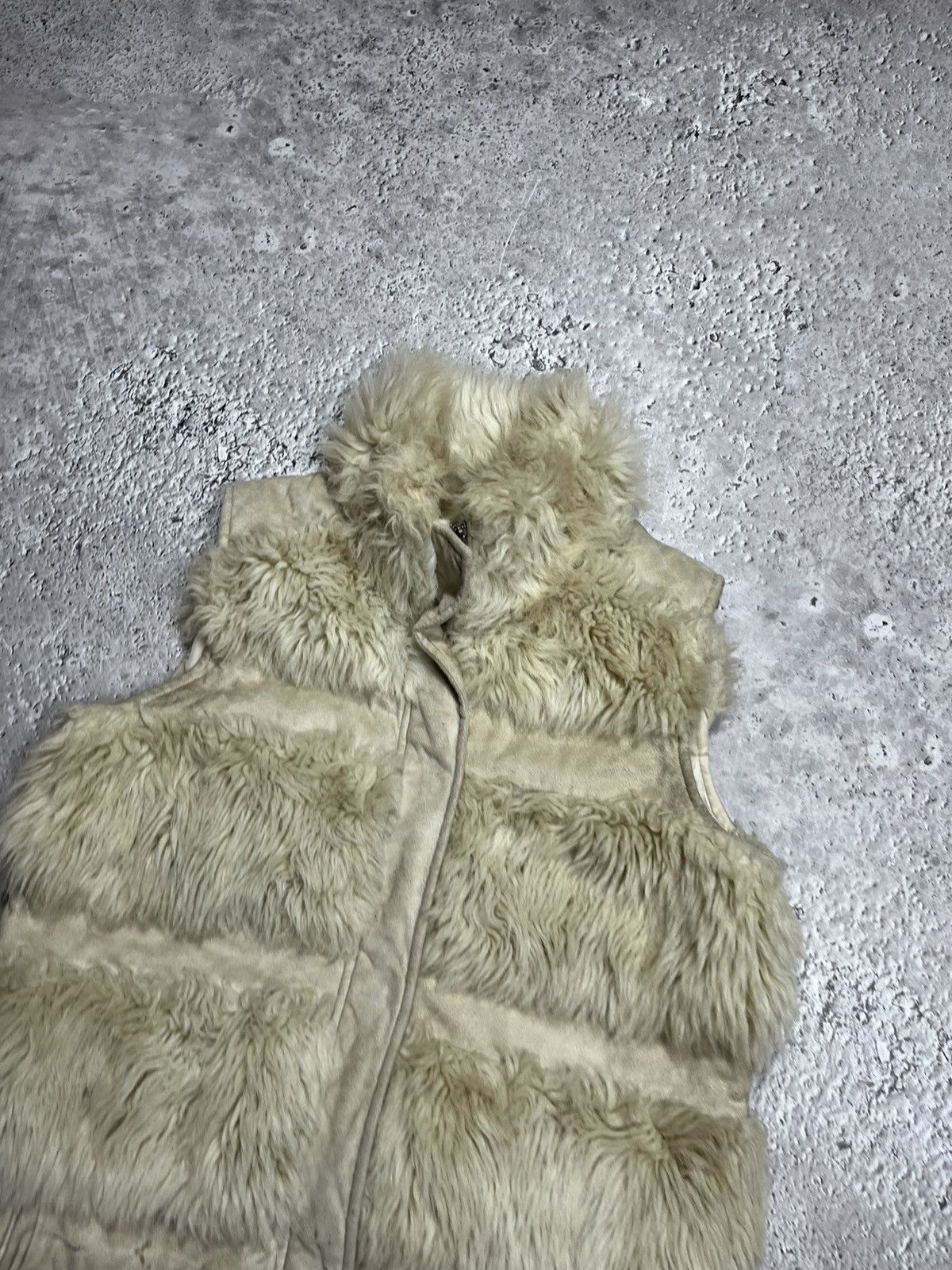 Other Womens Faux Fur Cream Vest Winter Layered Gilet Size XS / US 0-2 / IT 36-38 - 3 Thumbnail