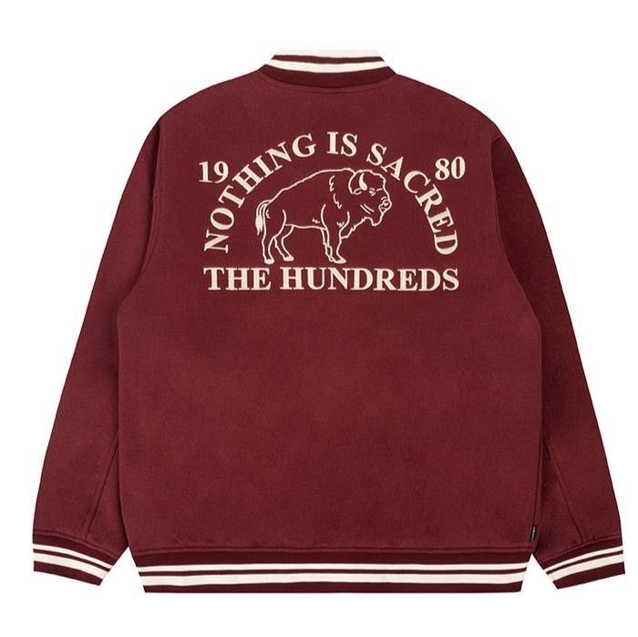 The Hundreds Team Fleece Jacket Burgundy Sz. Small
