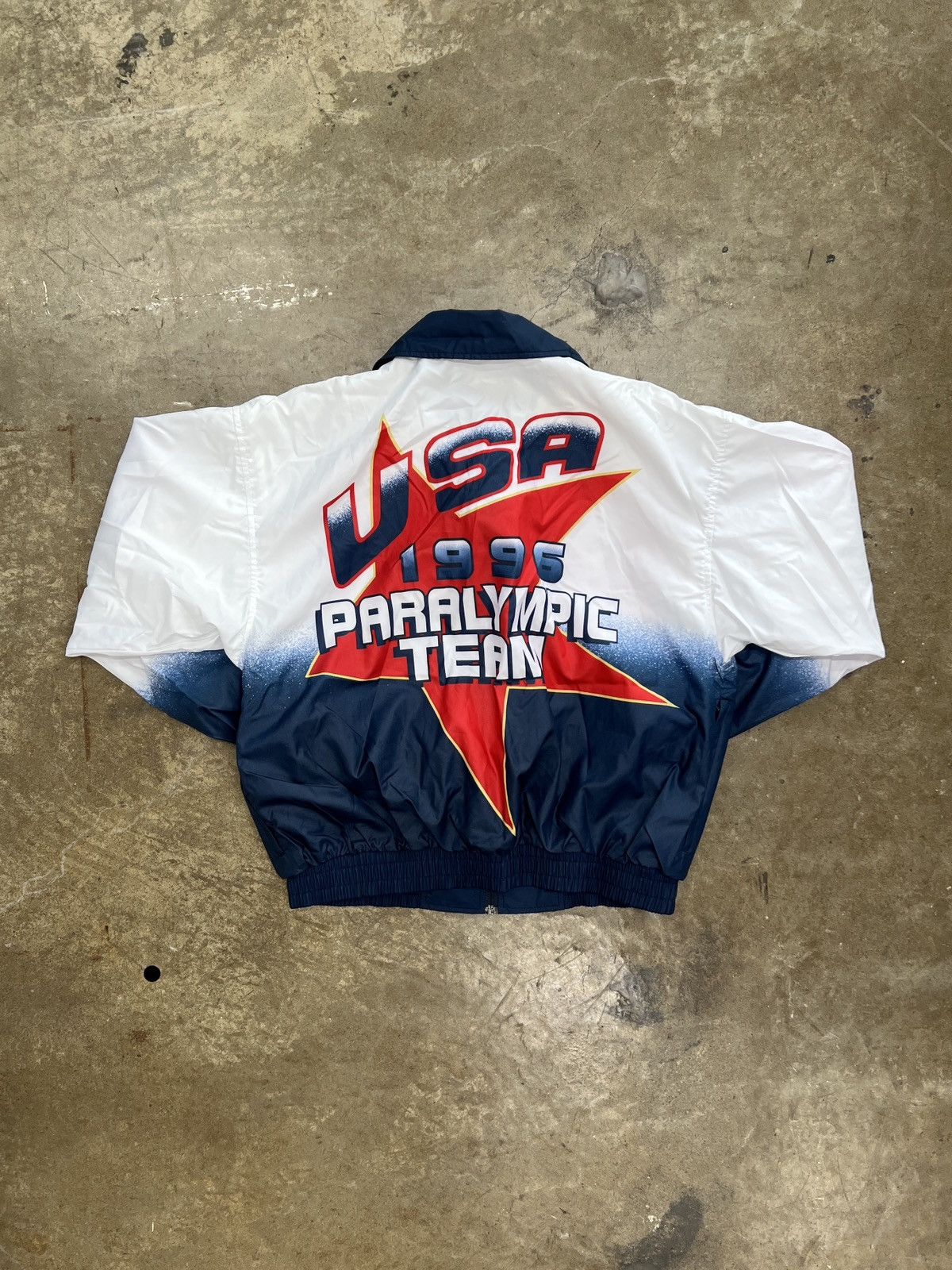 Vintage 1996 90s Paralympics USA Atlanta Jacket Medium