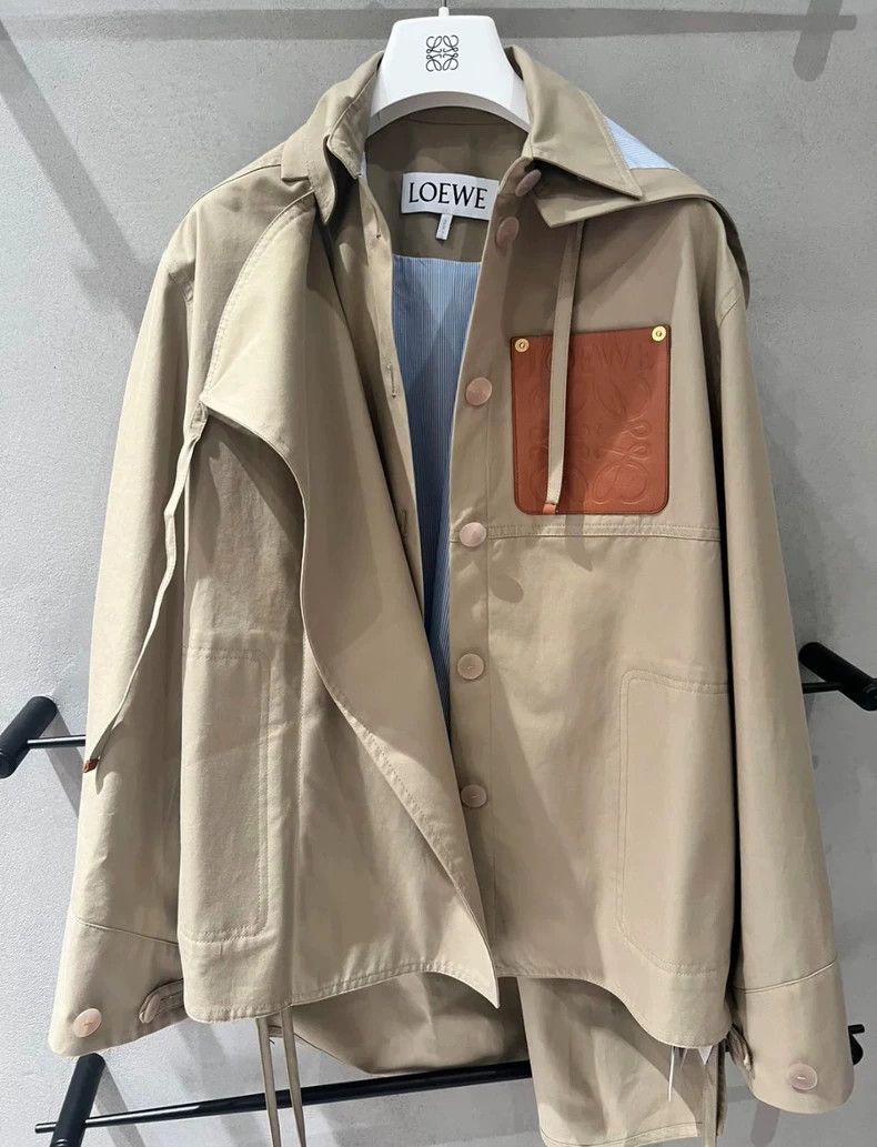Loewe LOEWE Cotton military style hooded parker coat Size XS / US 0-2 / IT 36-38 - 4 Thumbnail