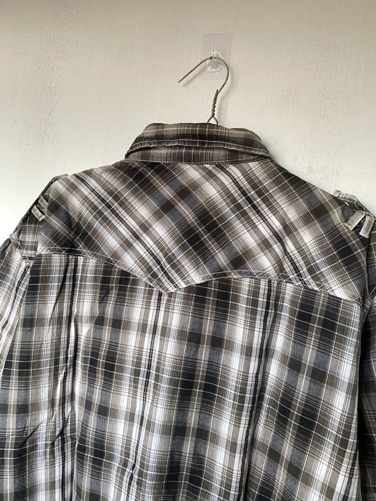If Six Was Nine × Japanese Brand × Le Grande Bleu (L.G.B.) Euphuistic Western Lace Boxy Button Shirt Size US M / EU 48-50 / 2 - 6 Thumbnail