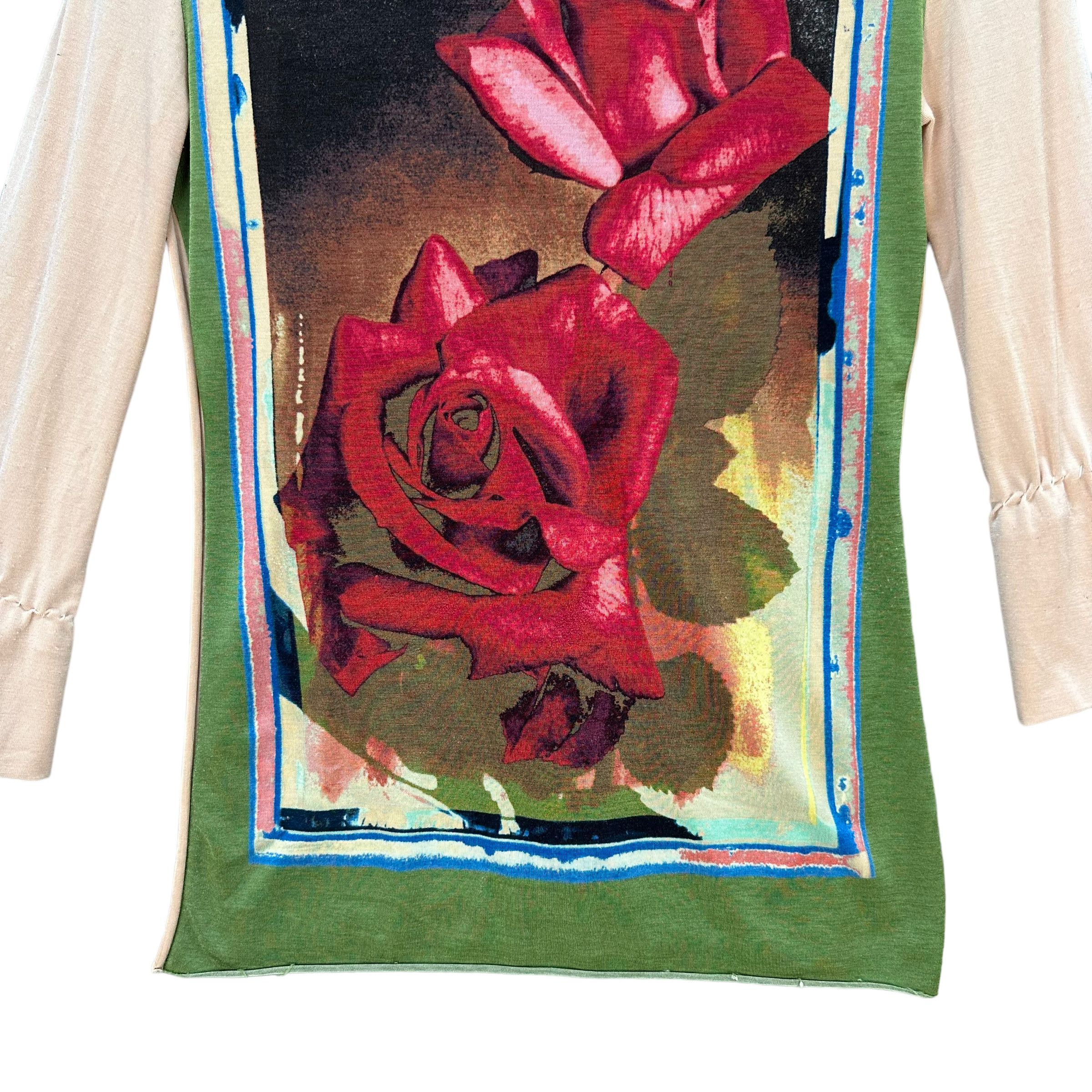 Jean Paul Gaultier JEAN PAUL GAULTIER FEMME ROSE GRAPHIC CARDIGAN #7715-166 Size M / US 6-8 / IT 42-44 - 16 Thumbnail