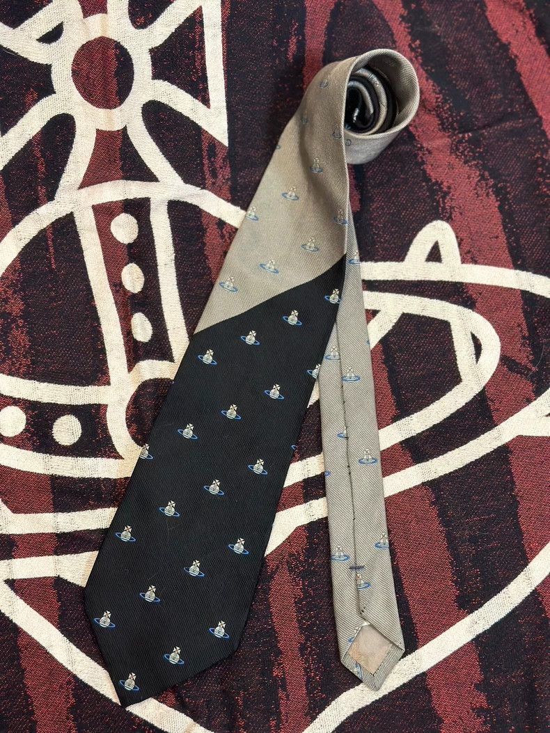 Vivienne Westwood Vivienne Westwood Saturn patchwork tie Size ONE SIZE - 1 Thumbnail