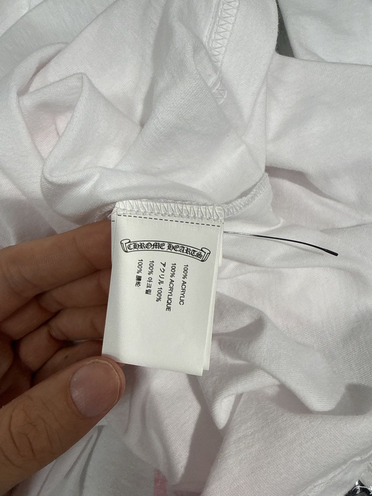Chrome Hearts Chrome Hearts Foti Long Sleeve Shirt White Pink Size US M / EU 48-50 / 2 - 4 Thumbnail
