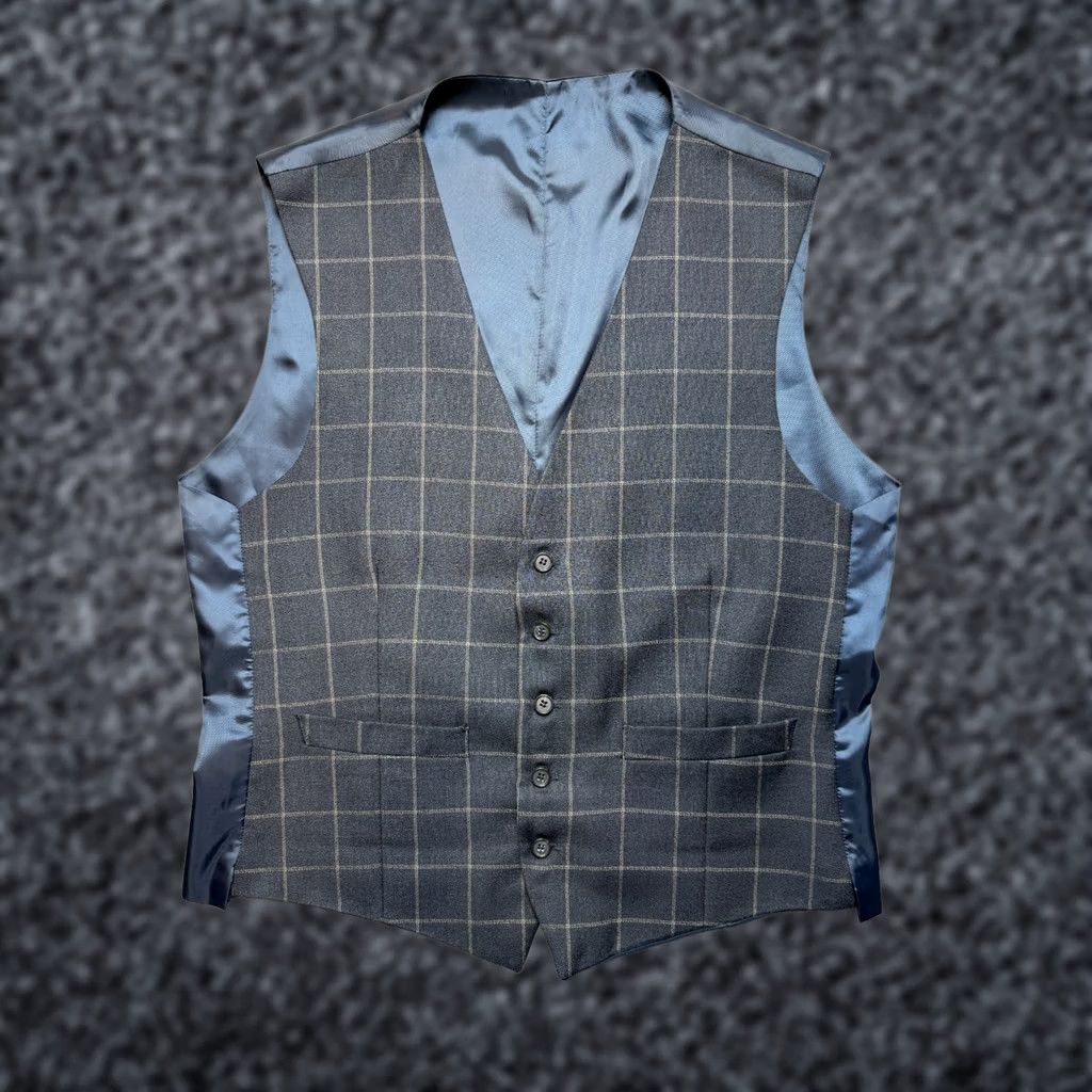 Vintage Racing Green Vest Waistcoat Mens size 42in Gray Wool Blend Size US XS / EU 42 / 0 - 1 Thumbnail