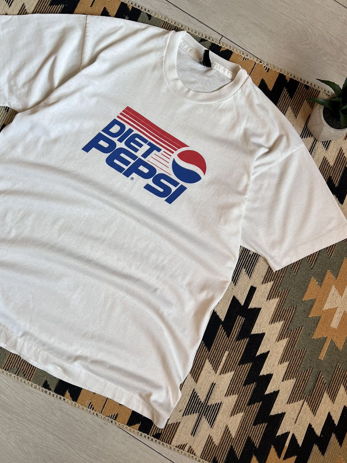 Vintage Diet Pepsi Logo Heather Single Stitch Promo Print T-Shirt Size US L / EU 52-54 / 3 - 3 Thumbnail