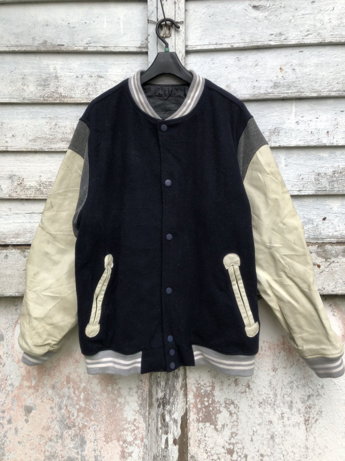 MasterPiece Rare Masterpiece Wool Leather Arm Varsity Jacket Size US L / EU 52-54 / 3 - 4 Thumbnail