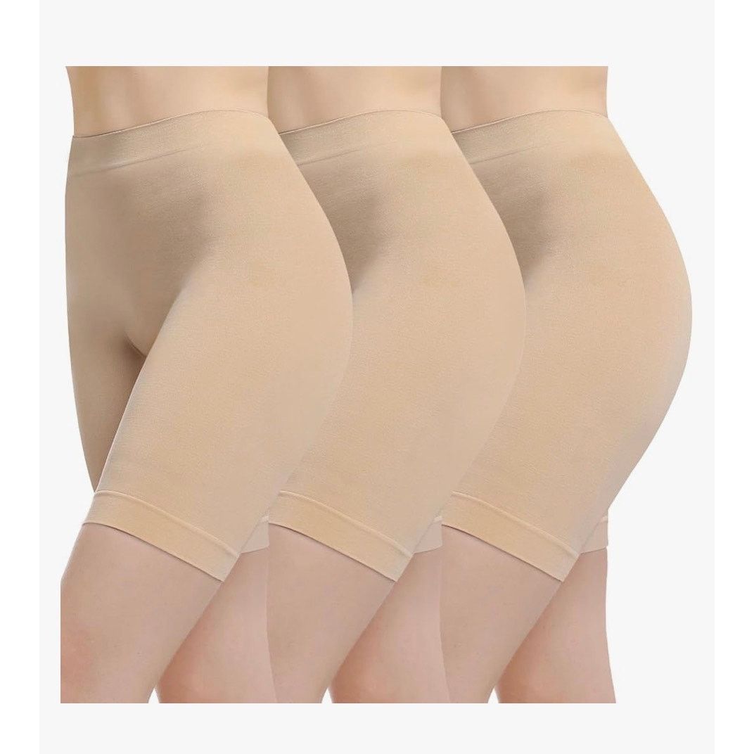 The Unbranded Brand Slip Shorts for Under Dresses Anti Chafing High Waisted Sz L Size 32" / US 10 / IT 46 - 1 Thumbnail