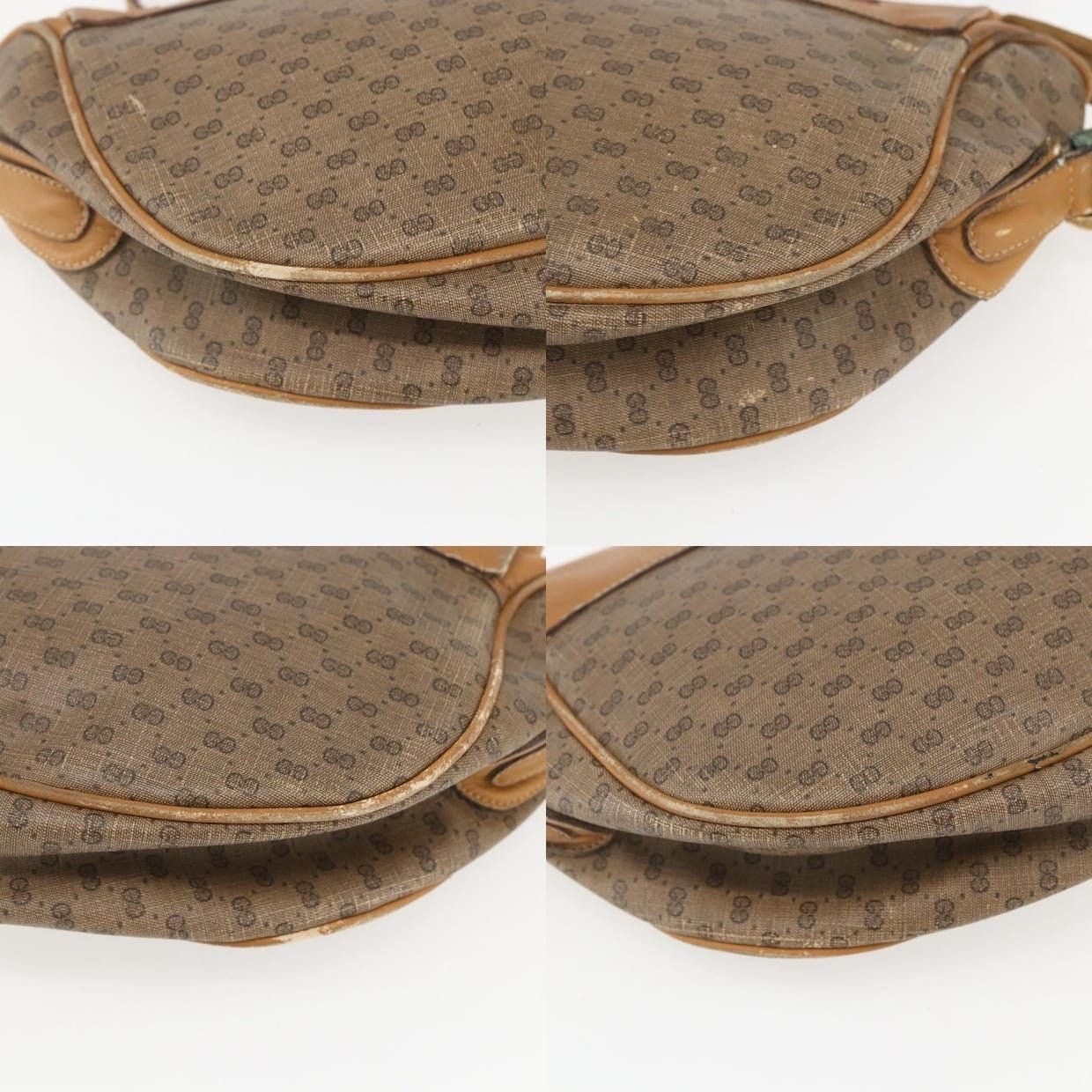 Gucci Gucci Micro GG Supreme Web Shoulder Bag Beige Size ONE SIZE - 14 Thumbnail