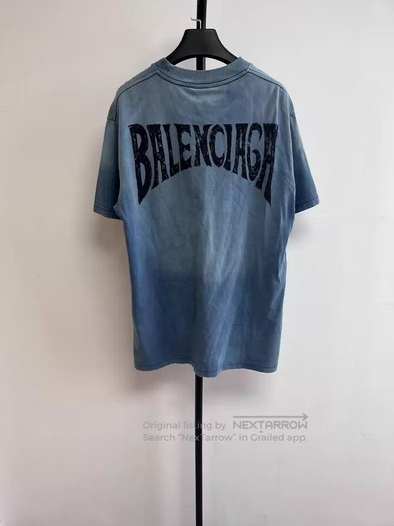 Balenciaga Balenciaga Alphabet Logo Embroidered Round Neck Short Slee Size US XS / EU 42 / 0 - 1 Thumbnail
