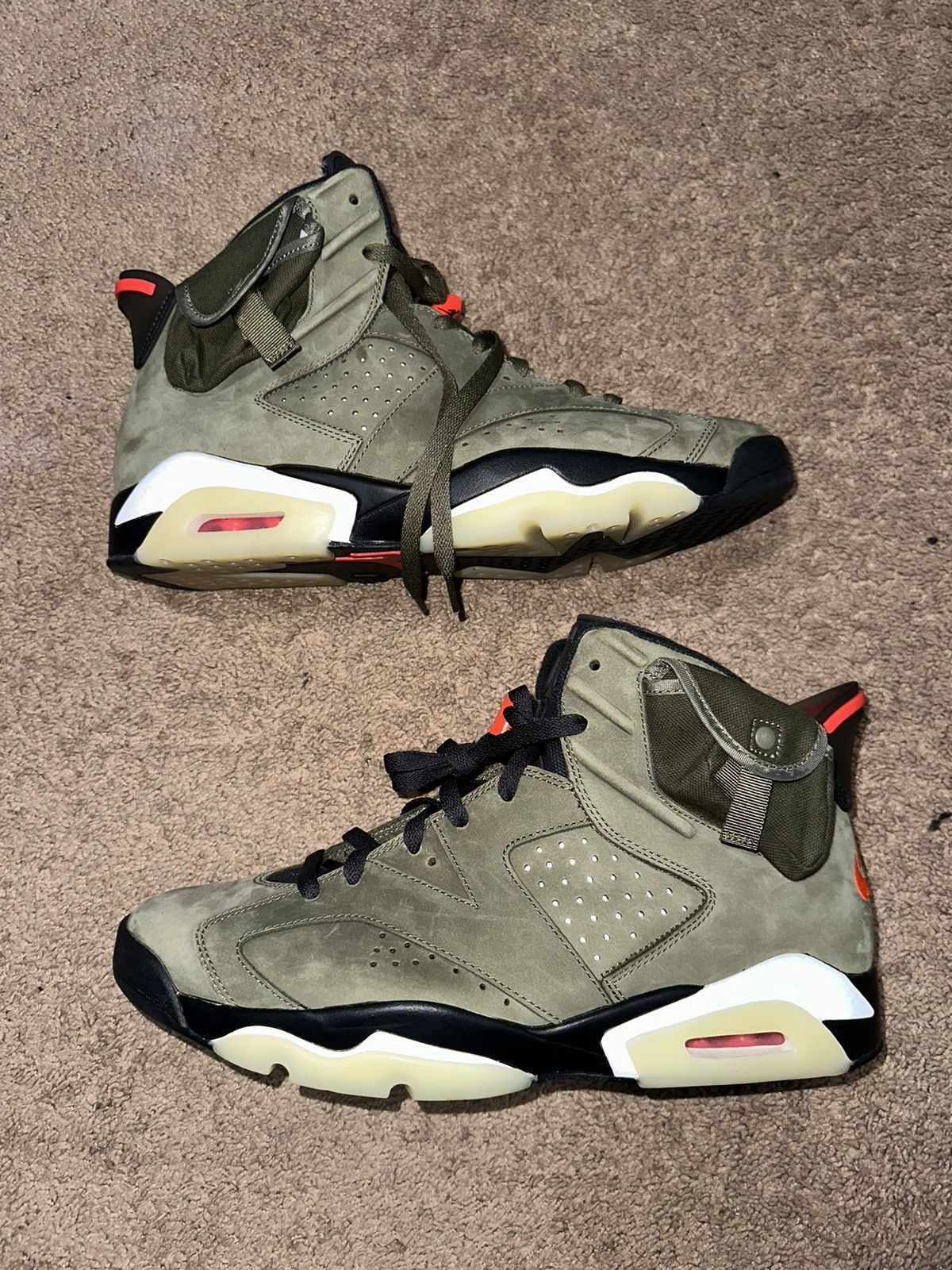 travis scott 6 olive green