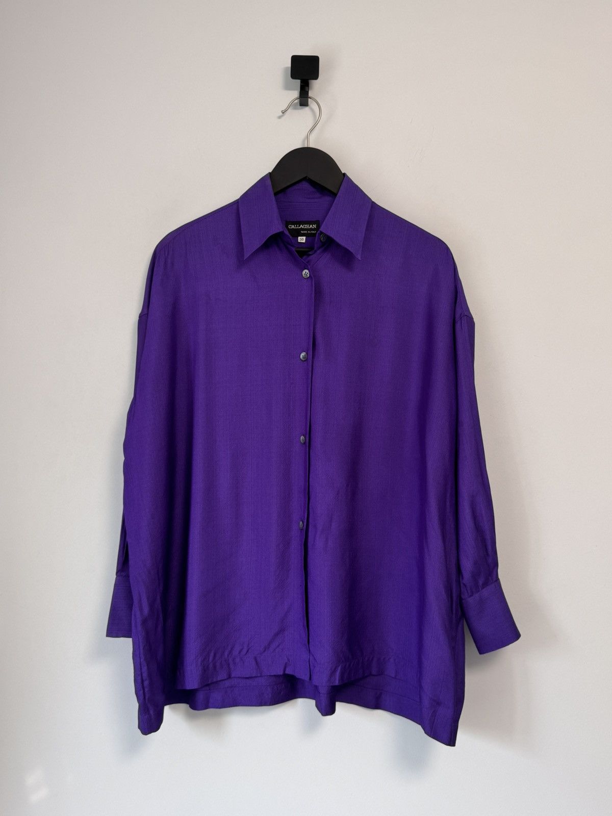 Callaghan Callaghan by Romeo Gigli Vintage Silk Shantung Button Up Top Size XS / US 0-2 / IT 36-38 - 1 Thumbnail