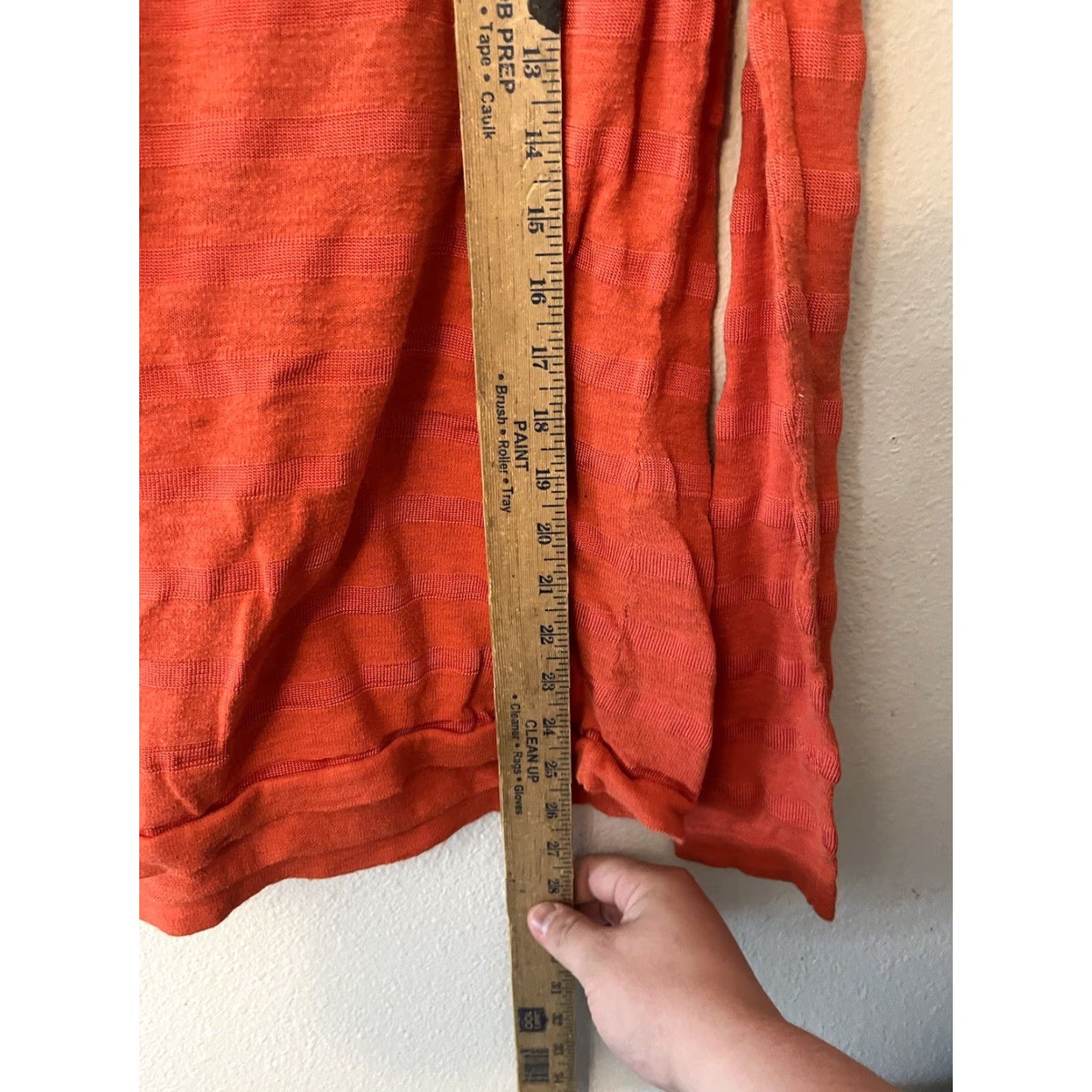 Banana Republic VINTAGE Banana Republic Solid Orange Cable-Knit Sweater Women’s Medium Pullover Casual Knit Size M / US 6-8 / IT 42-44 - 4 Thumbnail