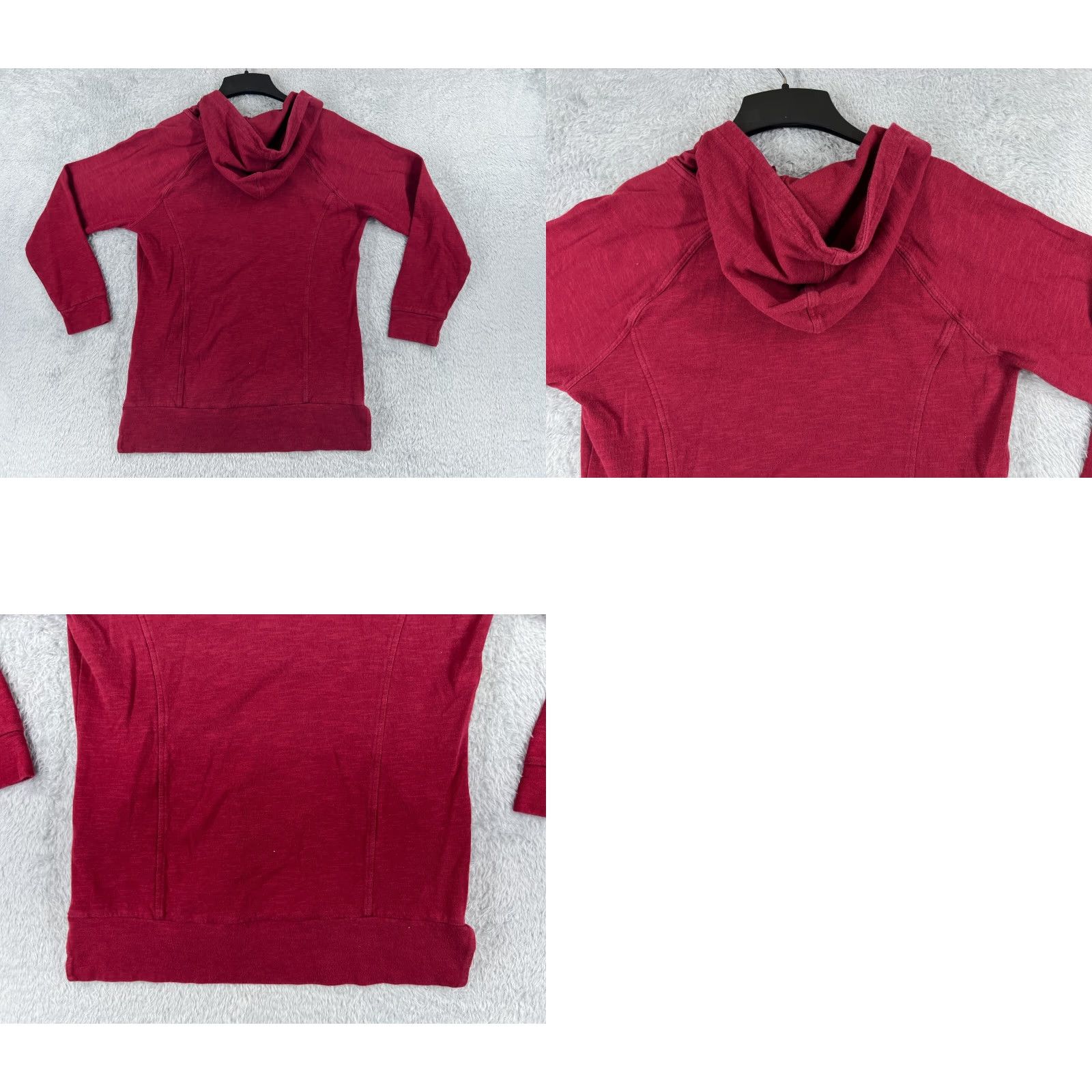 The North Face The North Face Hoodie Womens L Red Pullover Lightweight Crew Neck 1/2 Zip Logo Activewear - Regular Fit Size L / US 10 / IT 46 - 9 Thumbnail