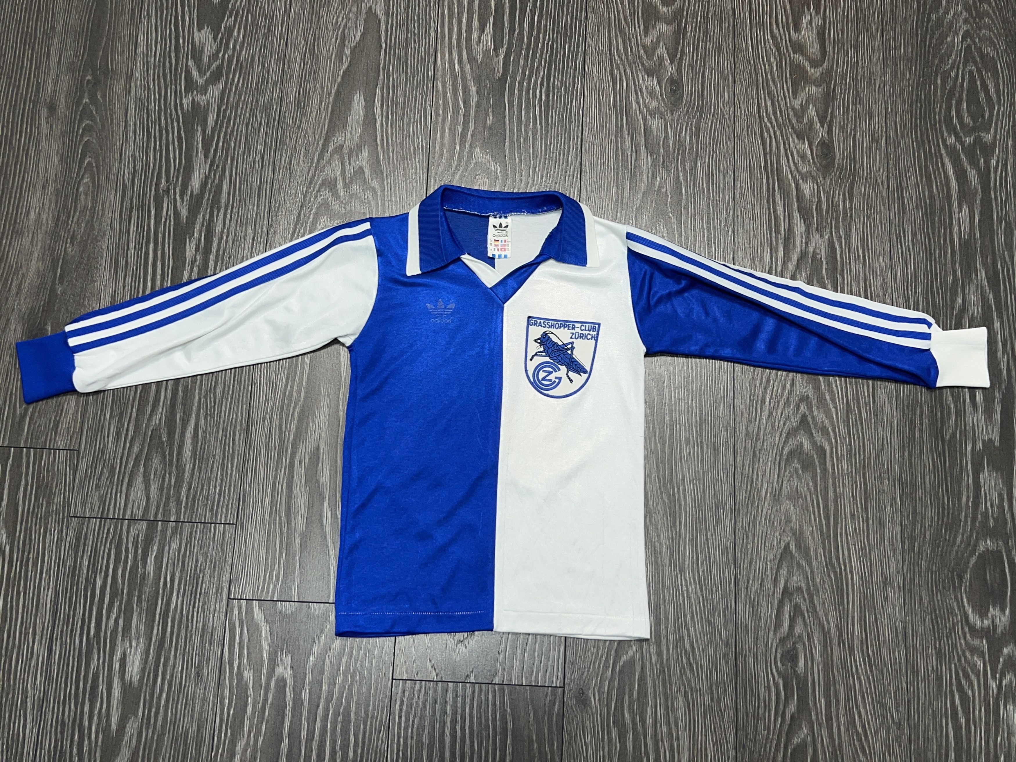 Adidas 1980s Grasshopper Club Zurich Long Sleeve Jersey Football Size US XXS / EU 40 - 7 Thumbnail