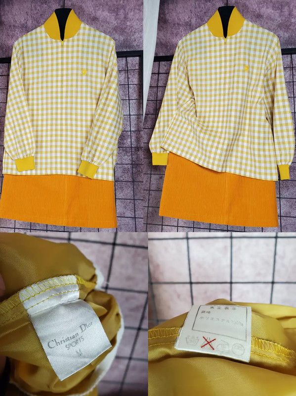 Dior Dior Spring Autumn Orange Cotton Logo Long Sleeve T-shirt 0089 Size M / US 6-8 / IT 42-44 - 1 Thumbnail