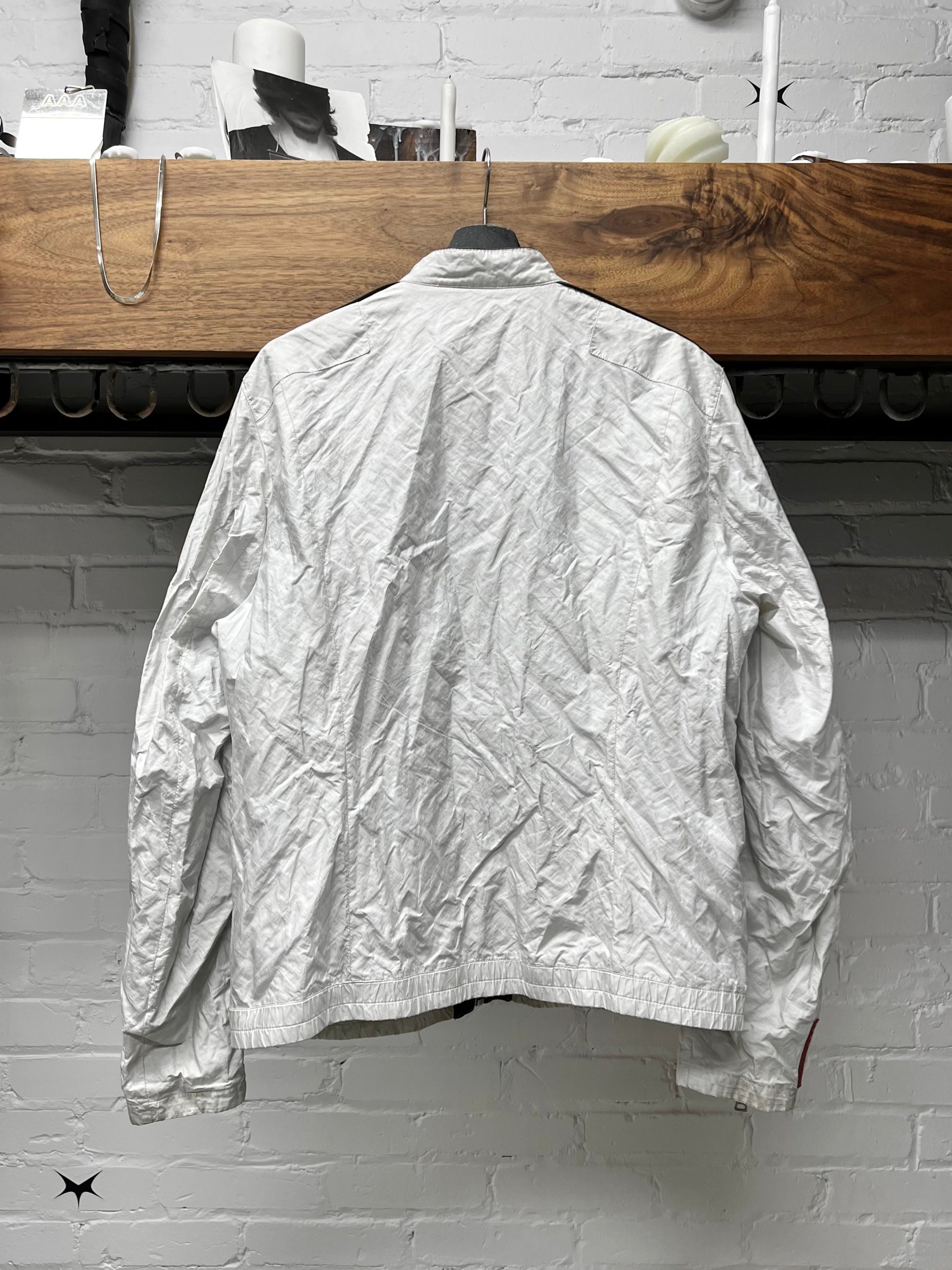 Prada 2000s Prada Sport Cafe Racer Moto Jacket with Leather Trim Size US L / EU 52-54 / 3 - 3 Thumbnail