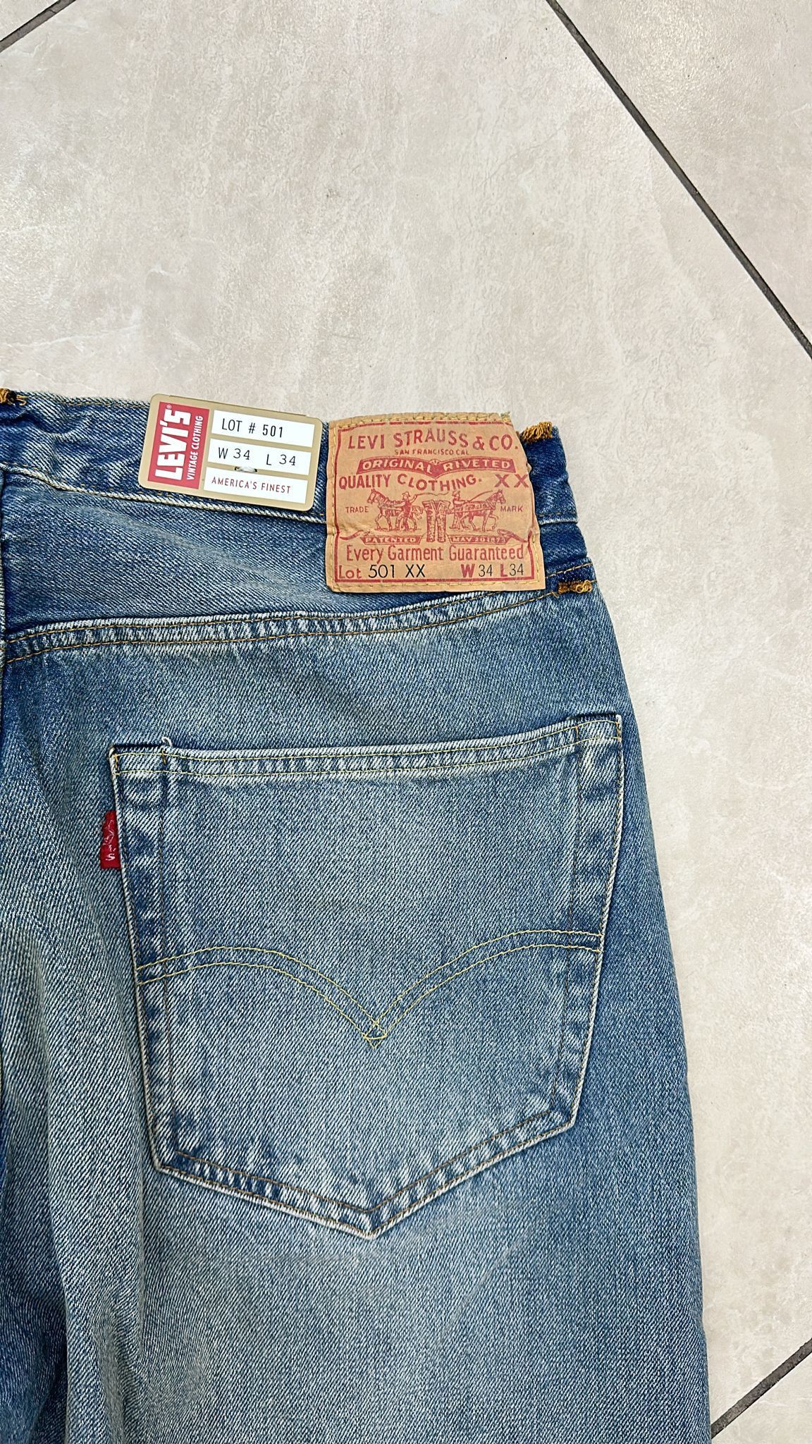 Levi's Vintage Clothing LVC Levi's Vintage Clothing 1955 501XX BigE Selvedge Jeans Size US 34 / EU 50 - 7 Thumbnail