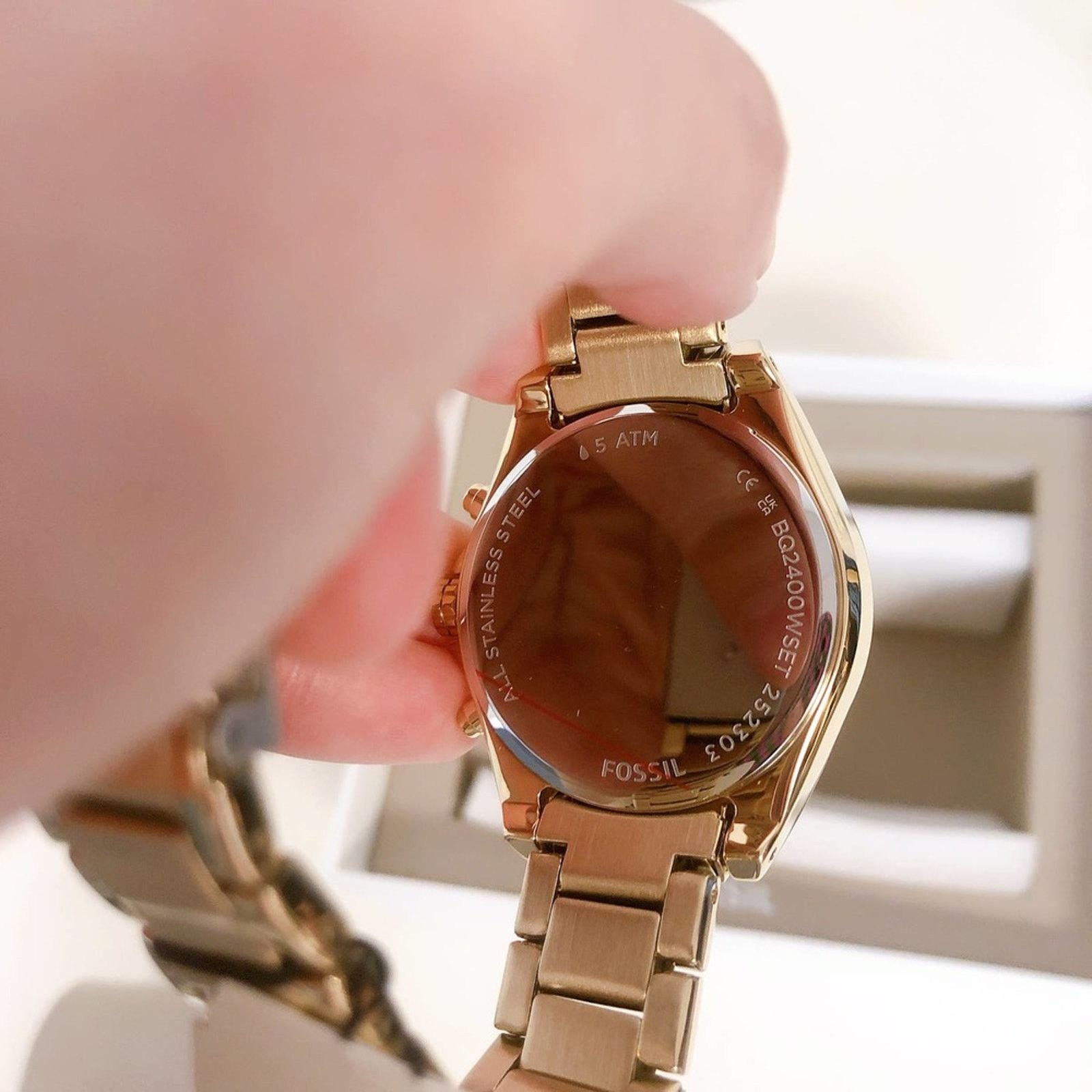 Fossil Fossil BQ2400Set His and Her Chronograph Gold-Tone Watch Size ONE SIZE - 3 Thumbnail