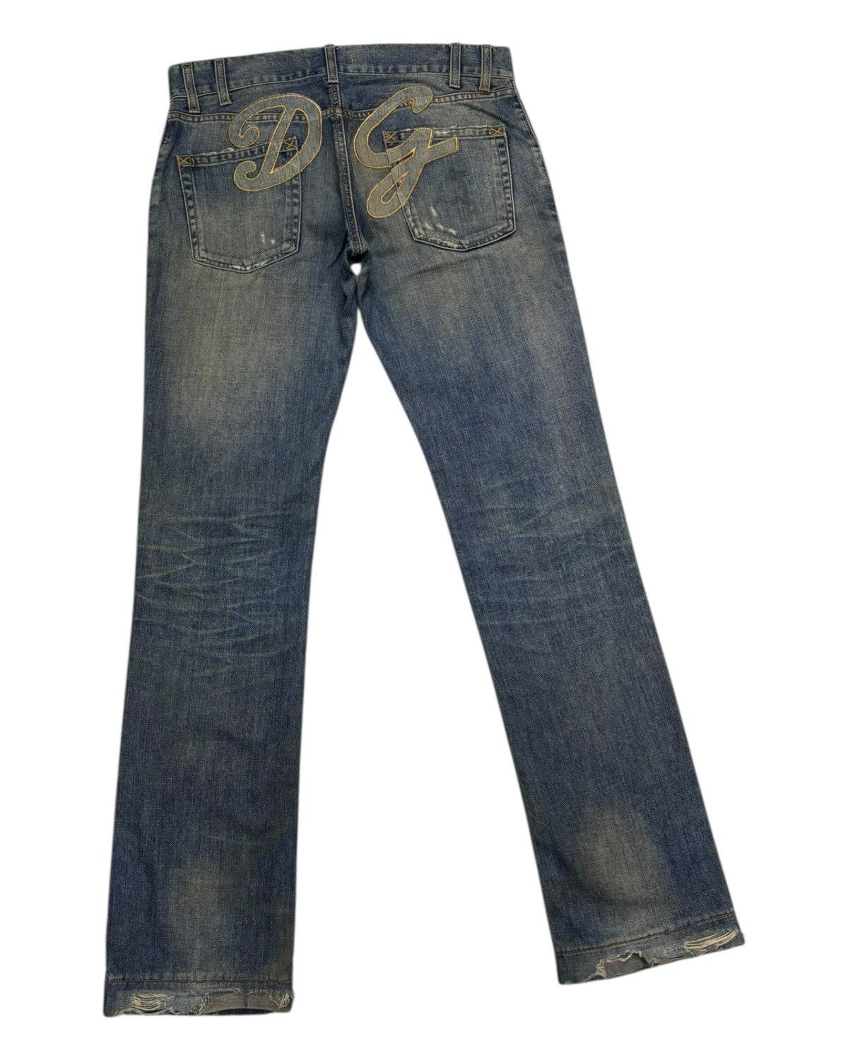 Dolce & Gabbana × Undercover Archived 🇮🇹 Dolce & Gabbana DG Distressed Denim Jeans Size US 34 / EU 50 - 5 Thumbnail