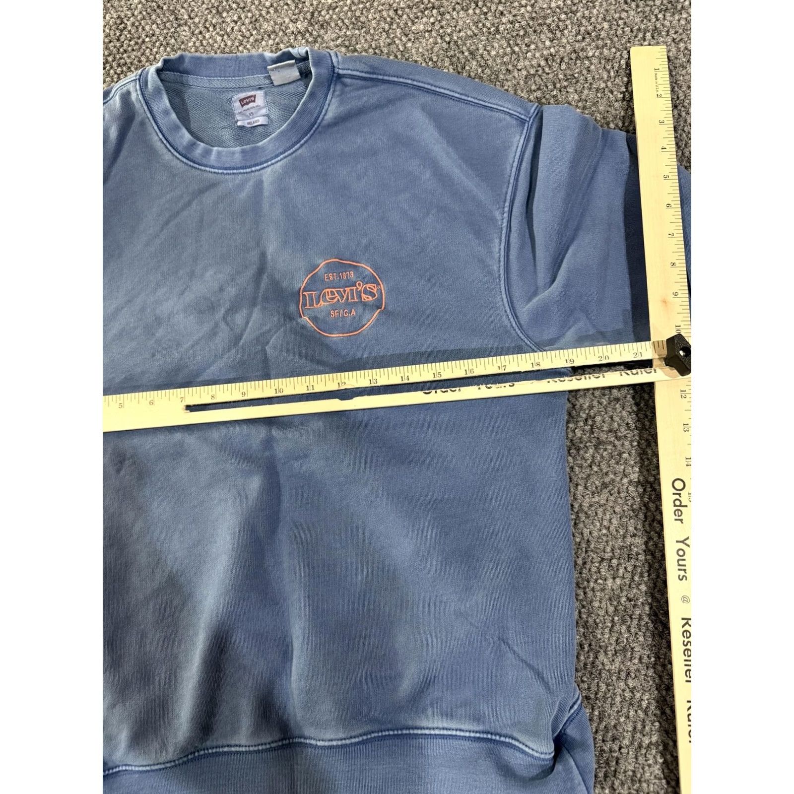 Levi's Levi's Sweatshirt Mens XS Blue Crewneck Pullover Logo Graphic Cotton Relaxed Size US XS / EU 42 / 0 - 6 Thumbnail