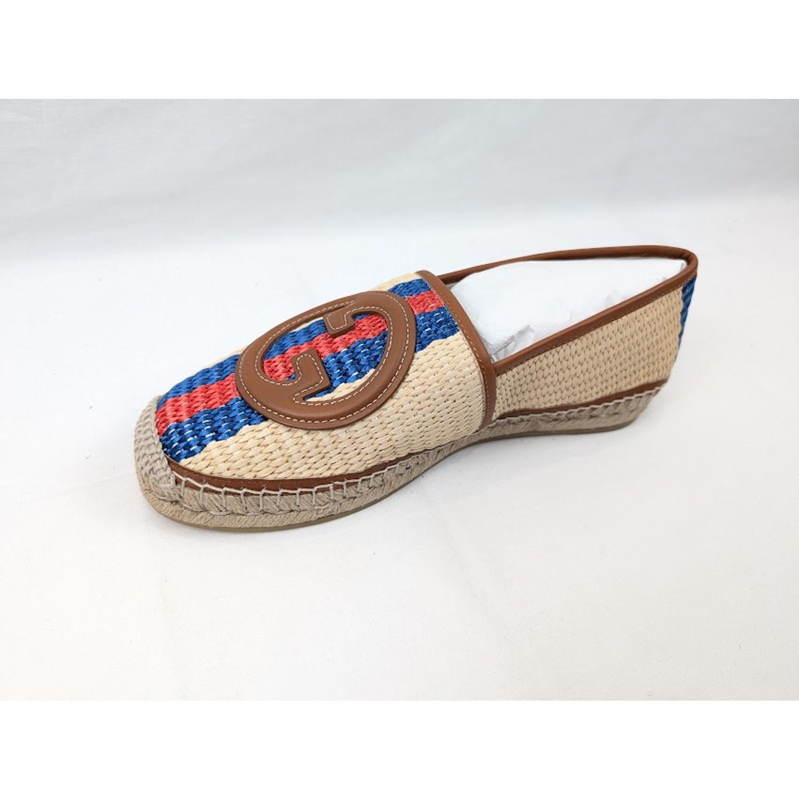 Gucci o1rshd1 Interlocking G Raffia Espadrilles in Multicolor Size US 9 / EU 42 - 9 Thumbnail
