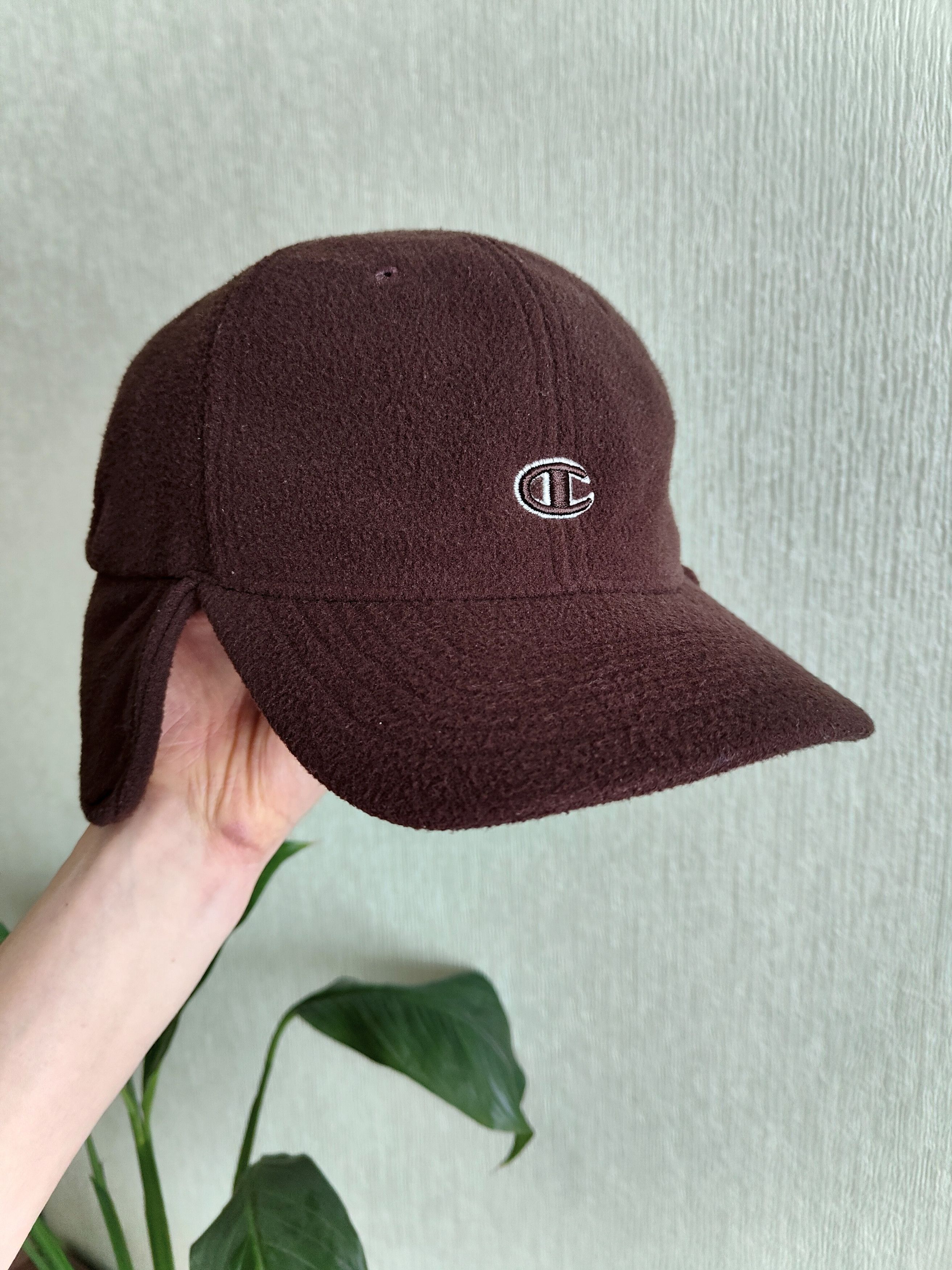 Champion Vintage Champion Fleece Cap Ear Flaps Trapper Korea Y2K 90s Size ONE SIZE - 3 Thumbnail