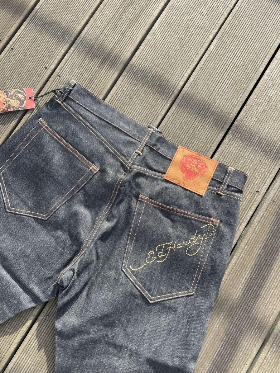 Ed Hardy 2009 denim jeans men’s regular straight W38 x L34