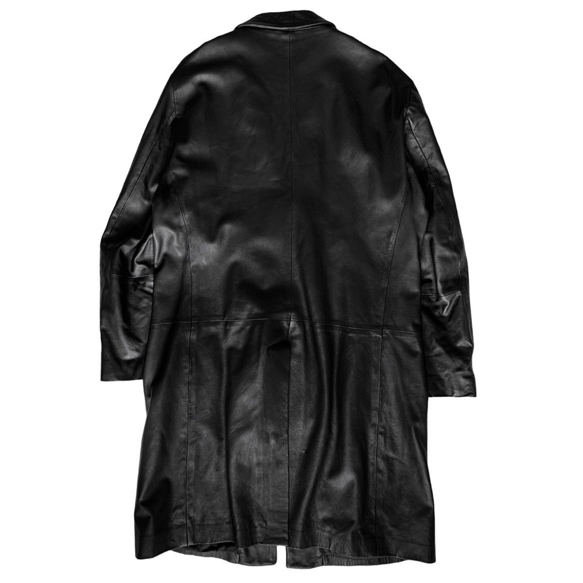 Pal Zileri 🧿nappa leather 3-buttons overcoat black Size US L / EU 52-54 / 3 - 6 Thumbnail