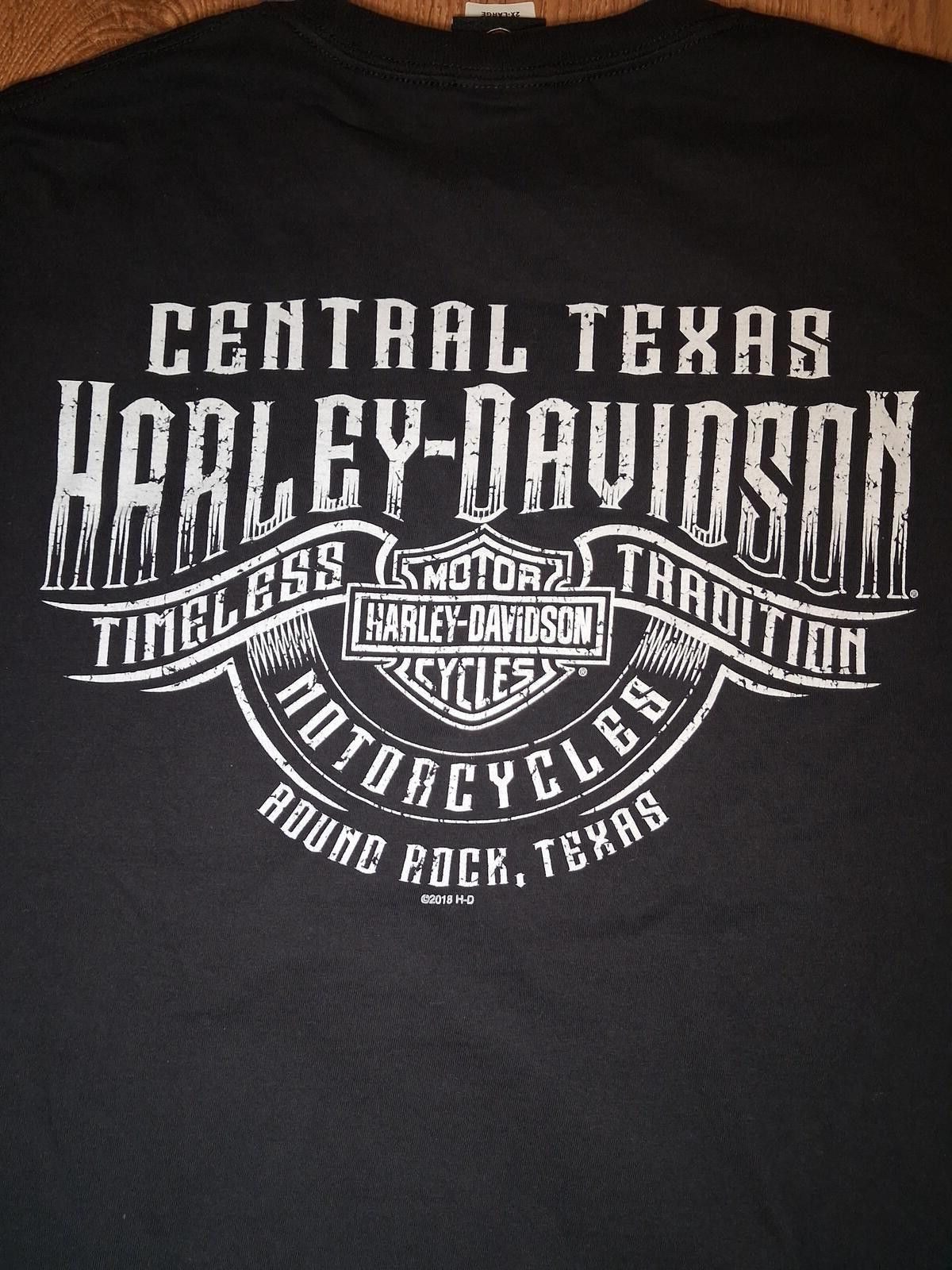 Harley Davidson Harley Davidson Logo Shirt 2XL Black Cotton Round Rock Texas Size US XXL / EU 58 / 5 - 6 Thumbnail